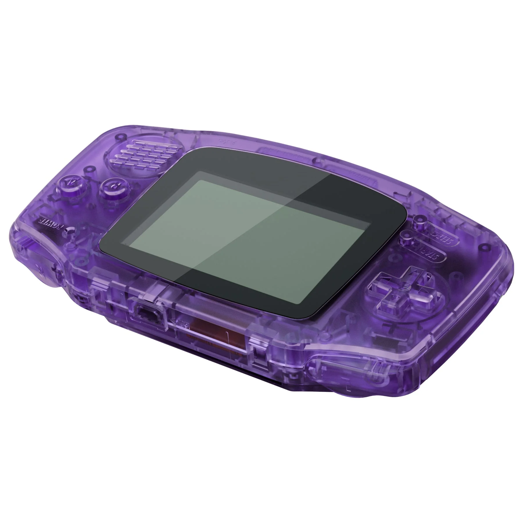 eXtremeRate IPS Ready Upgraded GBA Replacement Full Set Shells with Buttons for Gameboy Advance, Compatible with Both IPS & Standard LCD - Clear Atomic Purple - Image 6