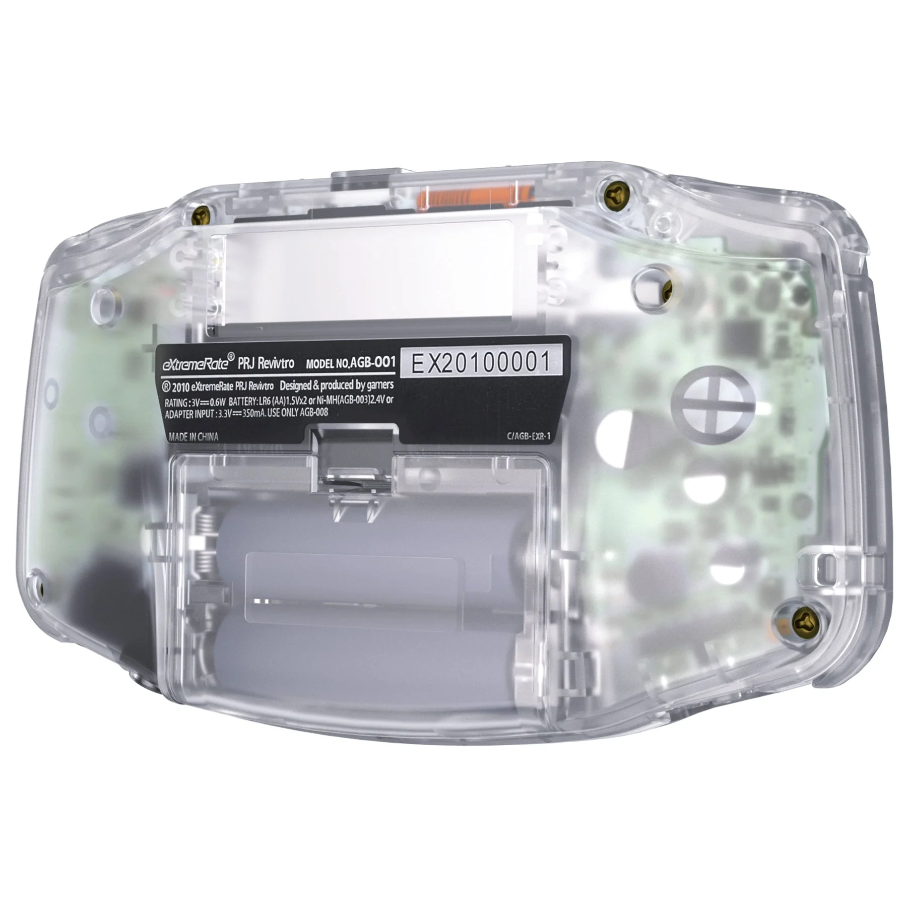 eXtremeRate IPS Ready Upgraded GBA Replacement Full Set Shells with Buttons for Gameboy Advance, Compatible with Both IPS & Standard LCD - Clear - Image 7