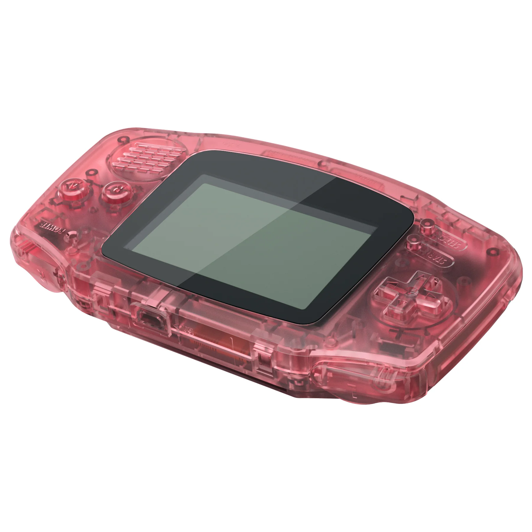 eXtremeRate IPS Ready Upgraded GBA Replacement Full Set Shells with Buttons for Gameboy Advance, Compatible with Both IPS & Standard LCD - Cherry Pink - Black Screen Lens - Image 6