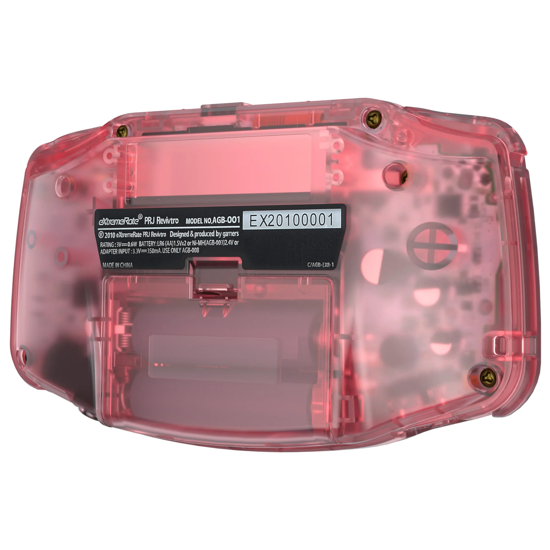 eXtremeRate IPS Ready Upgraded GBA Replacement Full Set Shells with Buttons for Gameboy Advance, Compatible with Both IPS & Standard LCD - Cherry Pink - Black Screen Lens - Image 7