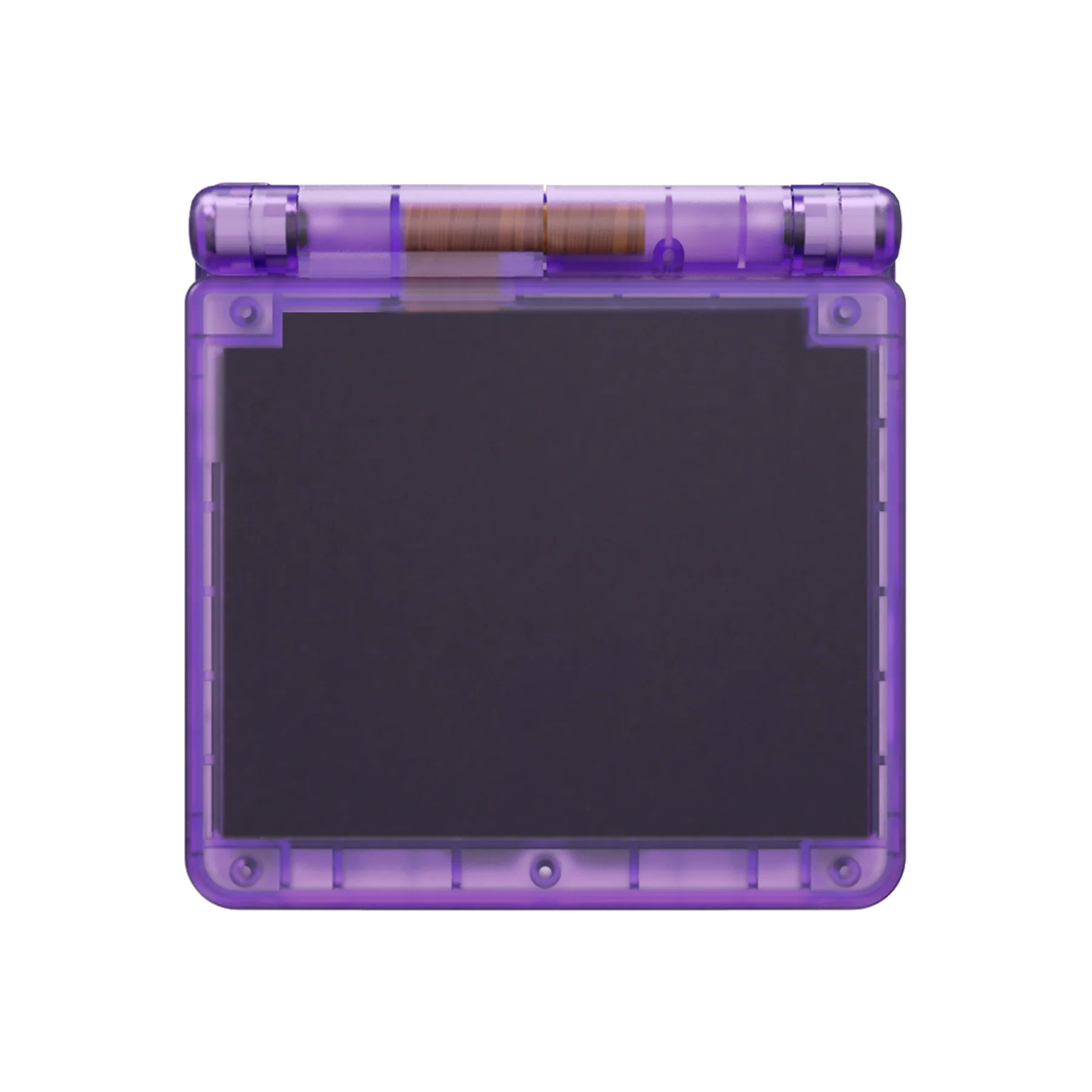 eXtremeRate IPS Ready Upgraded Replacement Full Set Shells with Buttons for Gameboy Advance SP GBA SP, Compatible with Both IPS & Standard LCD - Clear Atomic Purple - Image 6