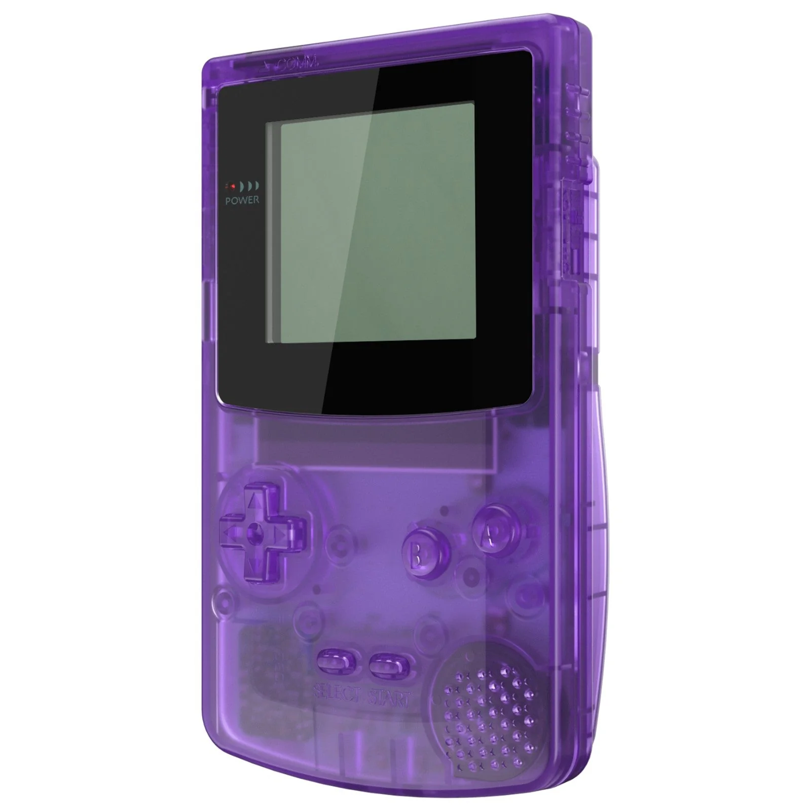 eXtremeRate IPS Ready Upgraded GBC Replacement Full Set Shells with Buttons for Gameboy Color, Compatible with GBC OSD IPS & Regular IPS & Standard LCD - Clear Atomic Purple - Image 4