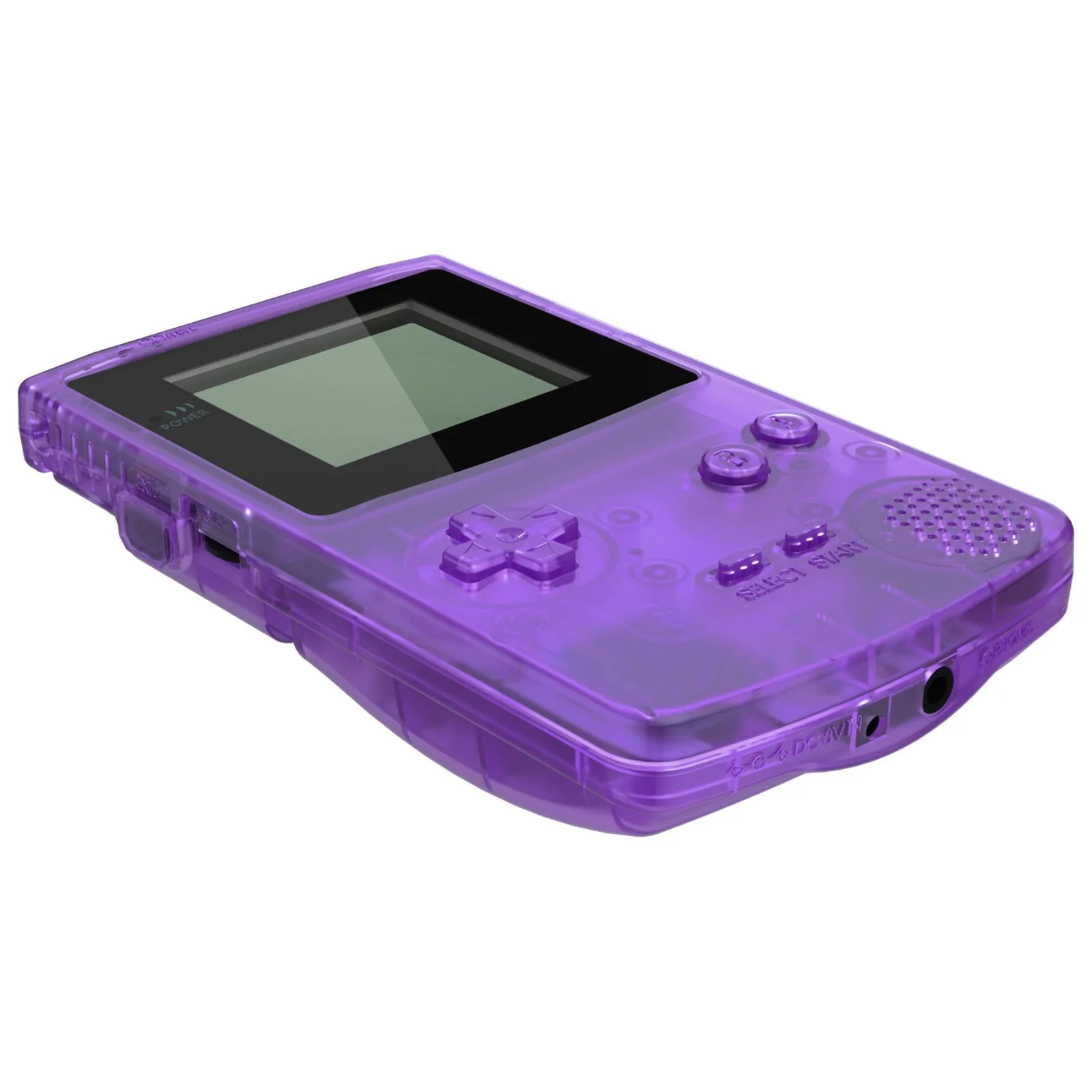 eXtremeRate IPS Ready Upgraded GBC Replacement Full Set Shells with Buttons for Gameboy Color, Compatible with GBC OSD IPS & Regular IPS & Standard LCD - Clear Atomic Purple - Image 6