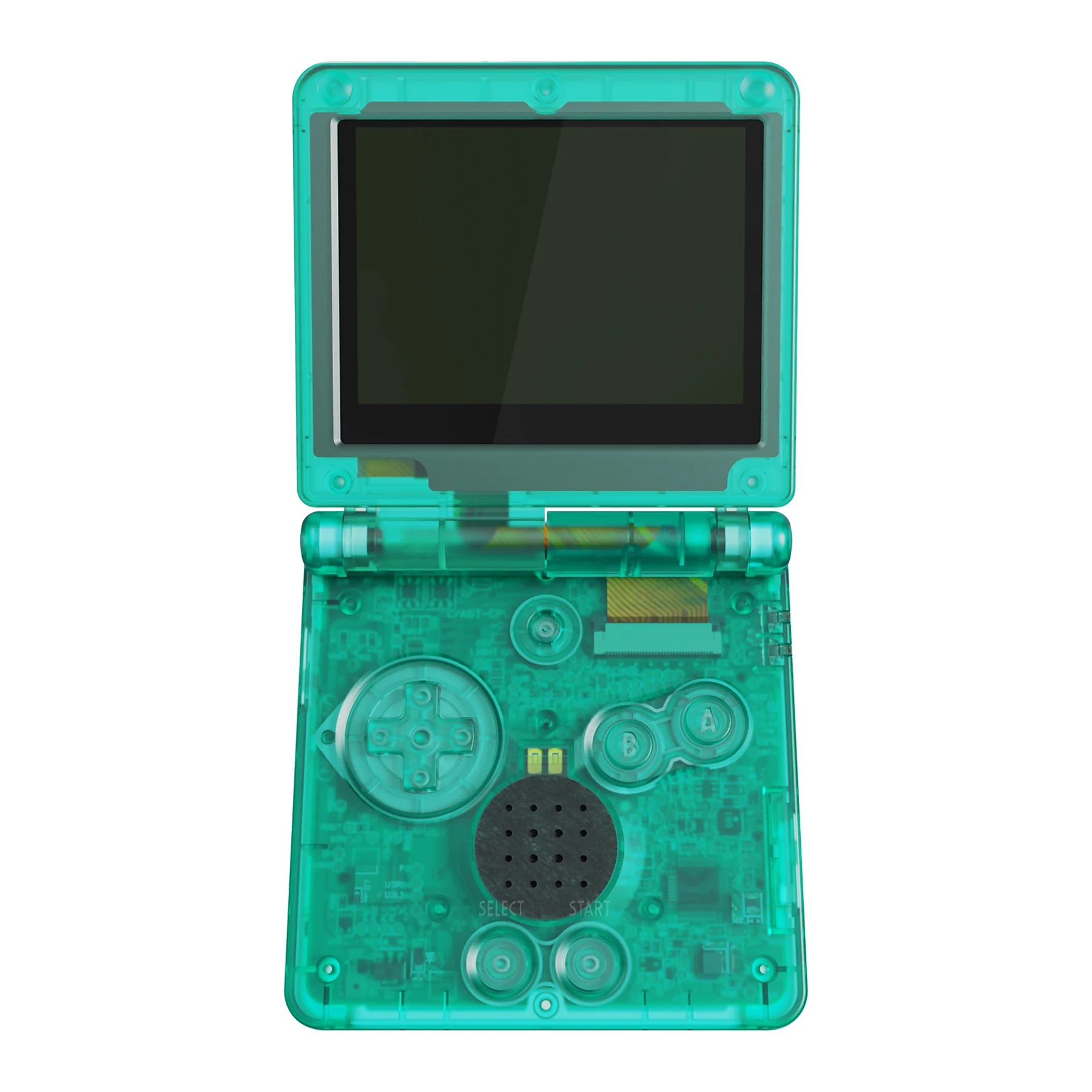 eXtremeRate IPS Ready Upgraded Replacement Full Set Shells with Buttons for Gameboy Advance SP GBA SP, Compatible with Both IPS & Standard LCD - Emerald Green - Image 4
