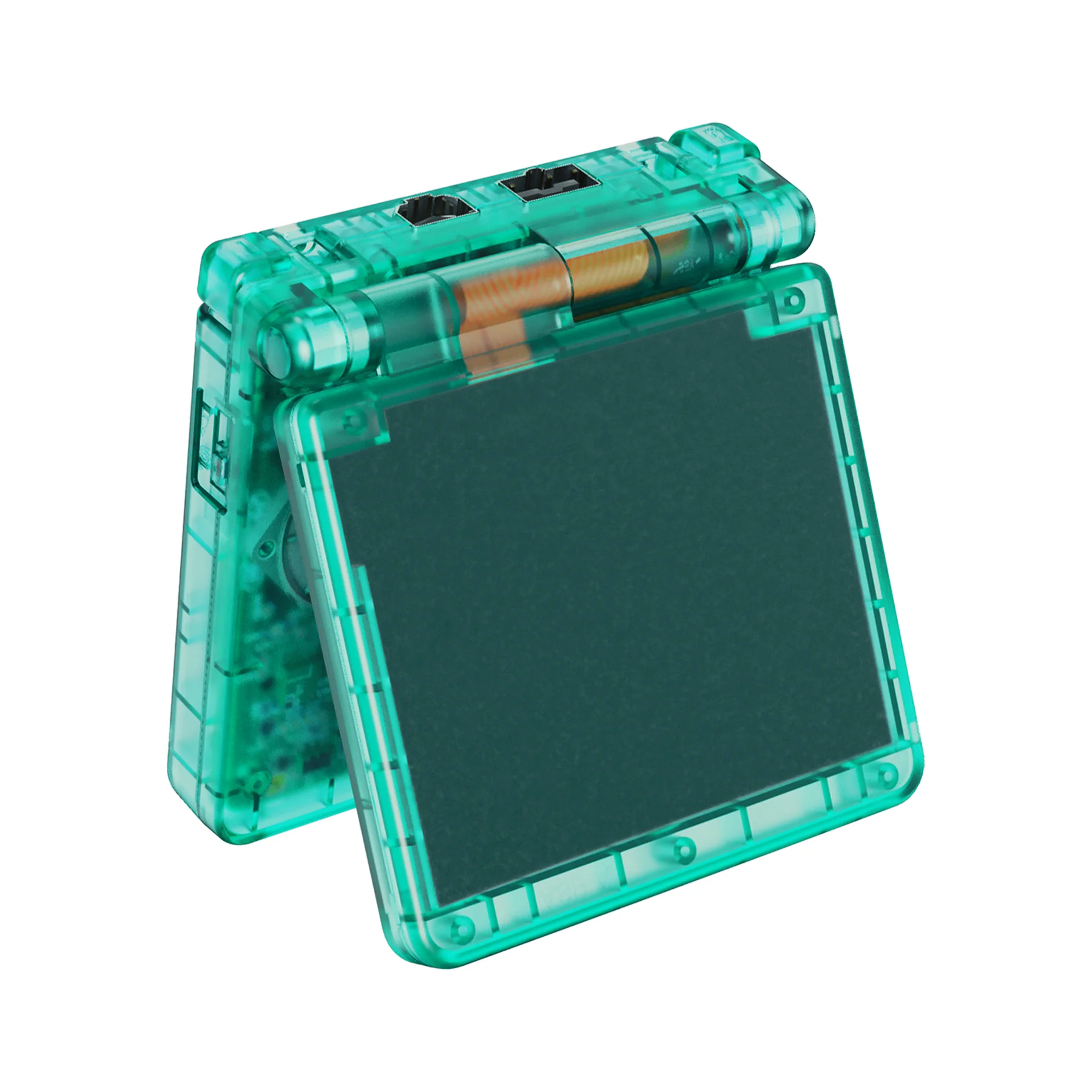 eXtremeRate IPS Ready Upgraded Replacement Full Set Shells with Buttons for Gameboy Advance SP GBA SP, Compatible with Both IPS & Standard LCD - Emerald Green - Image 5