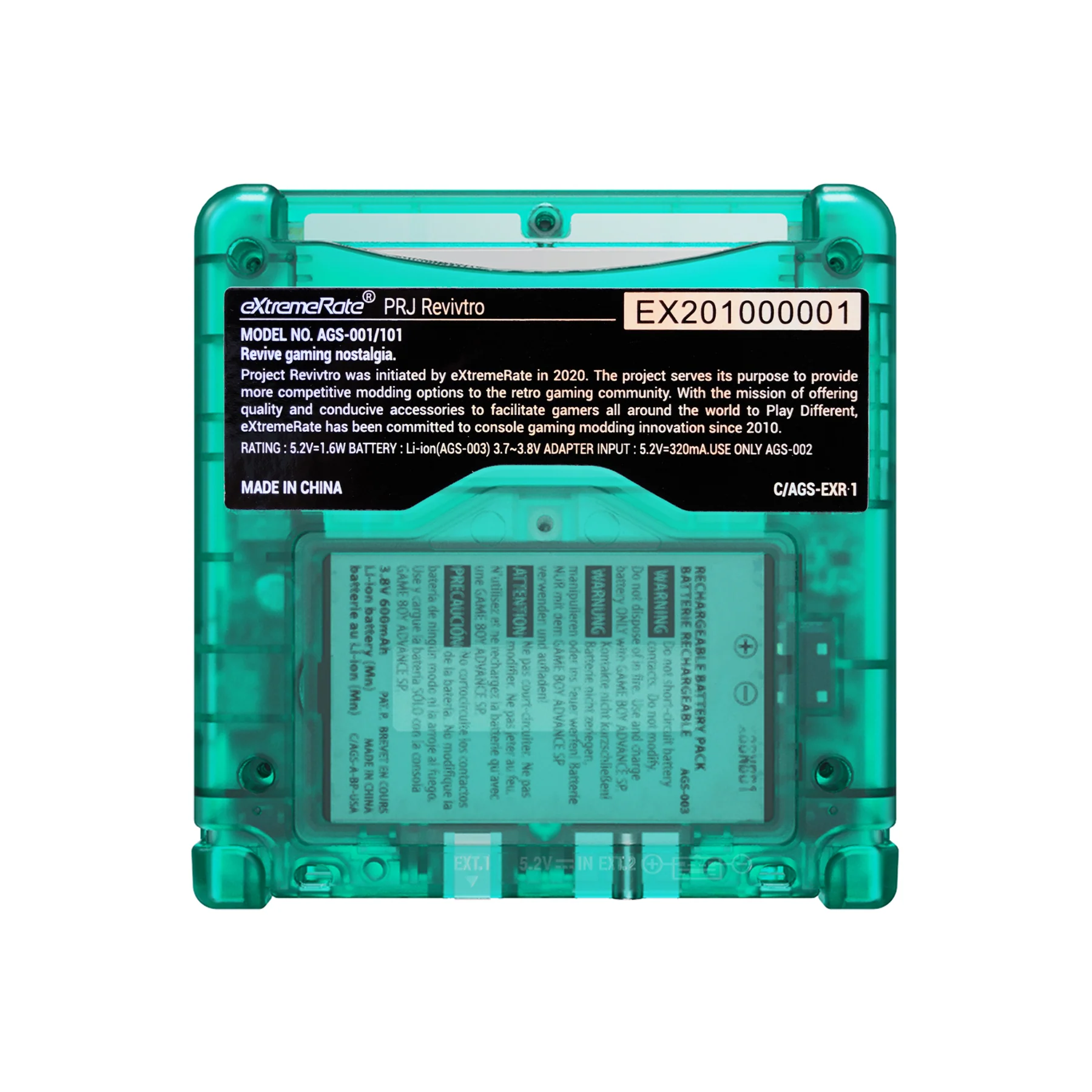 eXtremeRate IPS Ready Upgraded Replacement Full Set Shells with Buttons for Gameboy Advance SP GBA SP, Compatible with Both IPS & Standard LCD - Emerald Green - Image 7