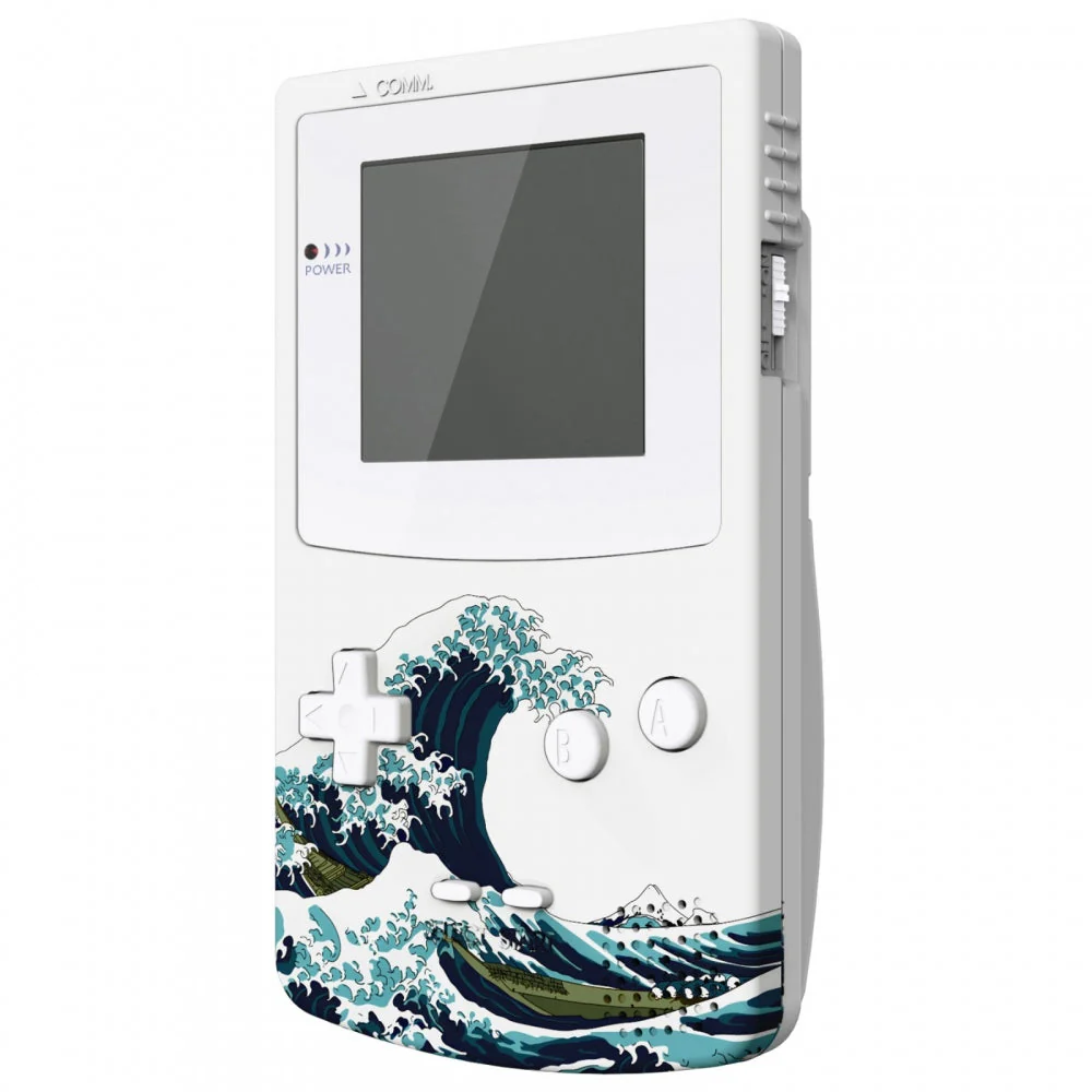 eXtremeRate IPS Ready Upgraded GBC Replacement Full Set Shells with Buttons for Gameboy Color, Compatible with GBC OSD IPS & Regular IPS & Standard LCD - The Great Wave - Image 5