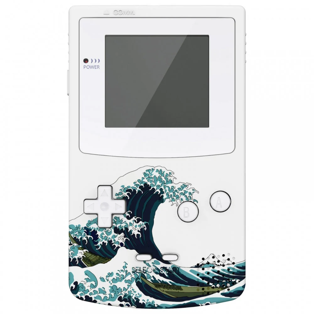 eXtremeRate IPS Ready Upgraded GBC Replacement Full Set Shells with Buttons for Gameboy Color, Compatible with GBC OSD IPS & Regular IPS & Standard LCD - The Great Wave - Image 7