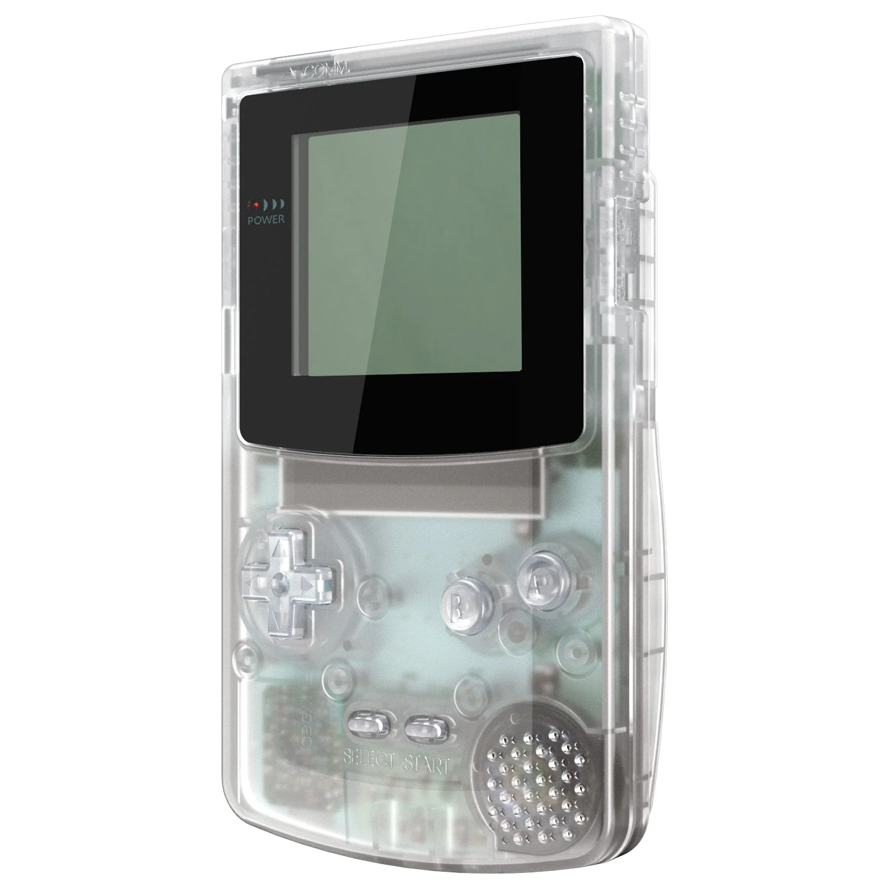 eXtremeRate IPS Ready Upgraded GBC Replacement Full Set Shells with Buttons for Gameboy Color, Compatible with GBC OSD IPS & Regular IPS & Standard LCD - Transparent Clear - Image 4