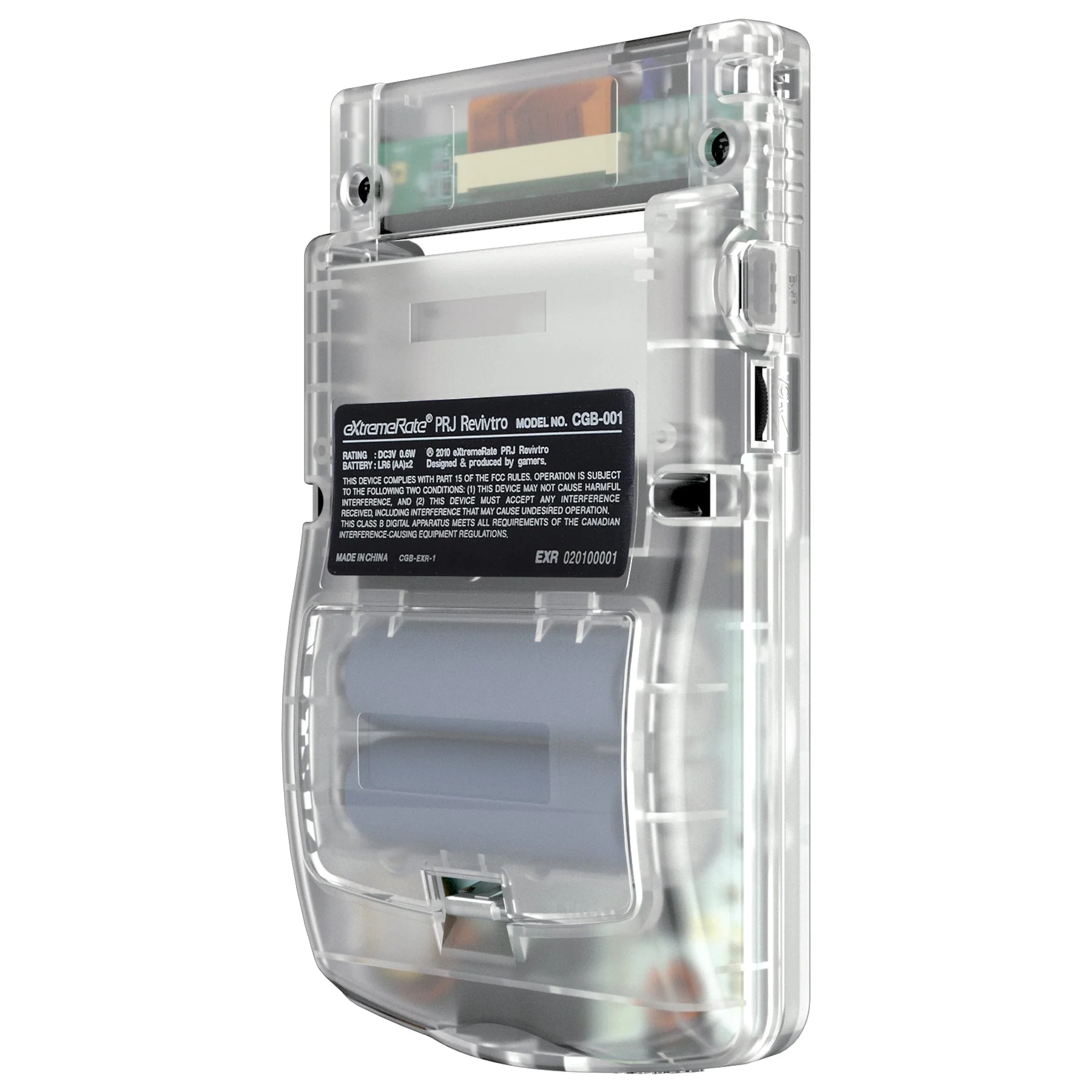 eXtremeRate IPS Ready Upgraded GBC Replacement Full Set Shells with Buttons for Gameboy Color, Compatible with GBC OSD IPS & Regular IPS & Standard LCD - Transparent Clear - Image 5
