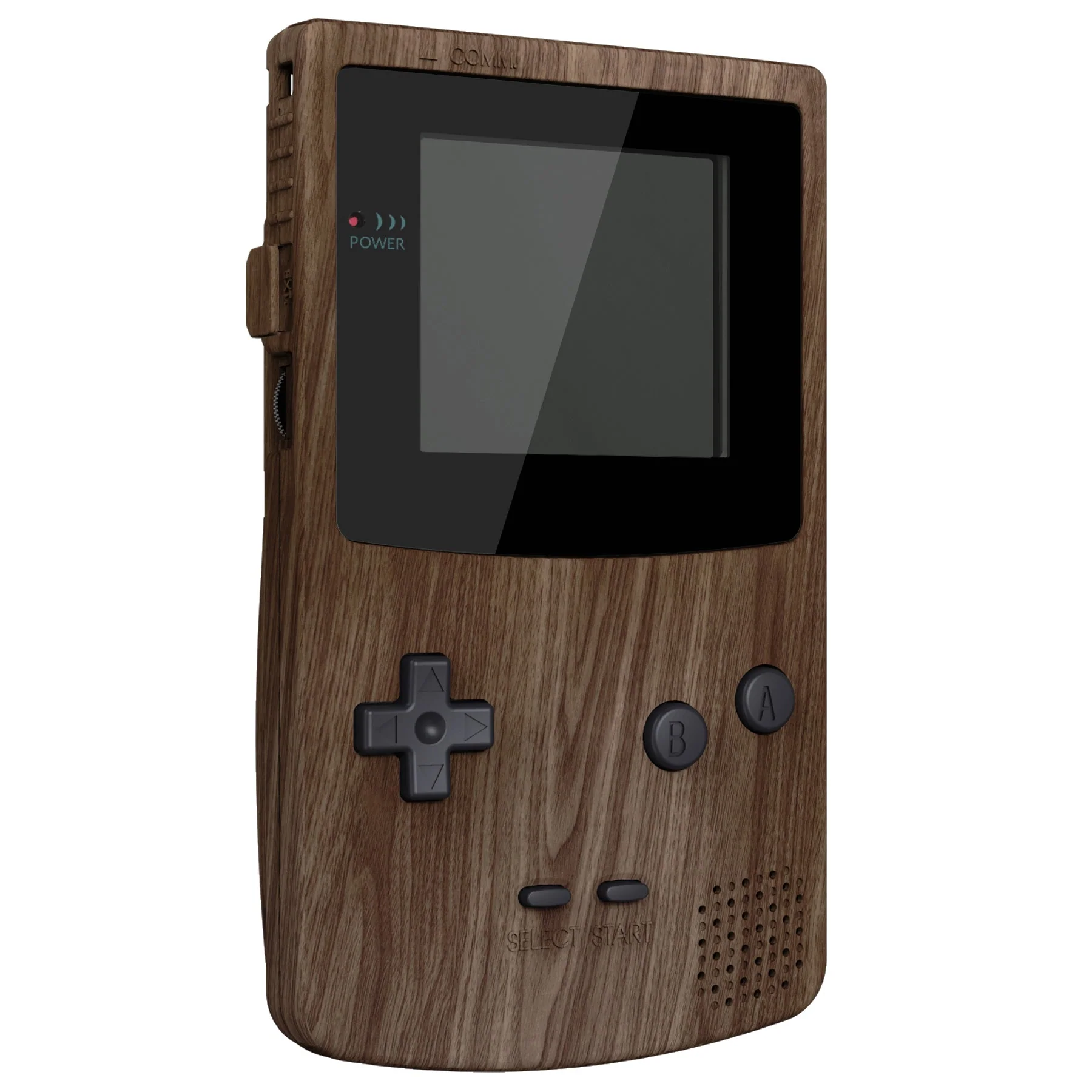 eXtremeRate IPS Ready Upgraded GBC Replacement Full Set Shells with Buttons for Gameboy Color, Compatible with GBC OSD IPS & Regular IPS & Standard LCD - Wood Grain - Image 4