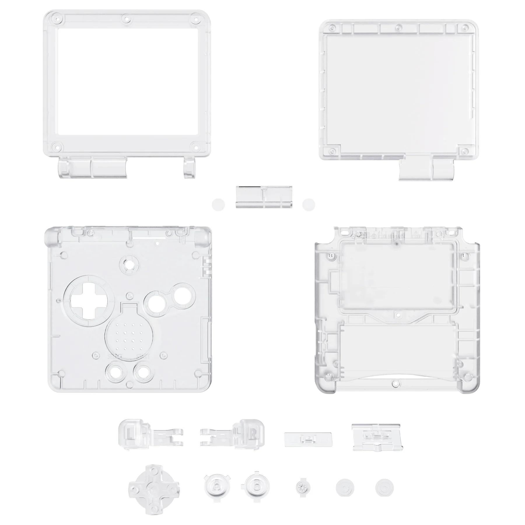 eXtremeRate IPS Ready Upgraded Replacement Full Set Shells with Buttons for Gameboy Advance SP GBA SP, Compatible with Both IPS & Standard LCD - Glow in Dark - Green - Image 9