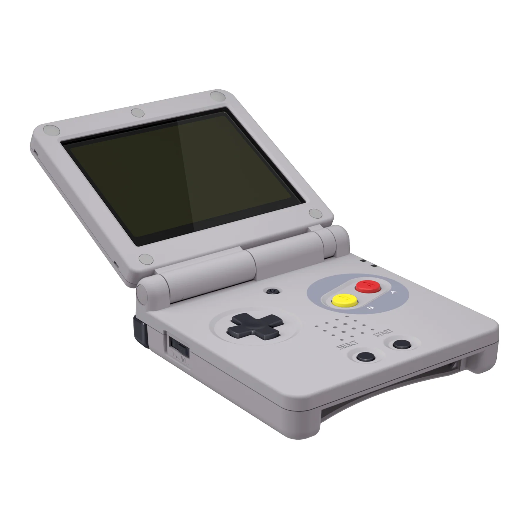 eXtremeRate IPS Ready Upgraded Replacement Full Set Shells with Buttons for Gameboy Advance SP GBA SP, Compatible with Both IPS & Standard LCD - SFC SNES Classic EU Style - Image 4