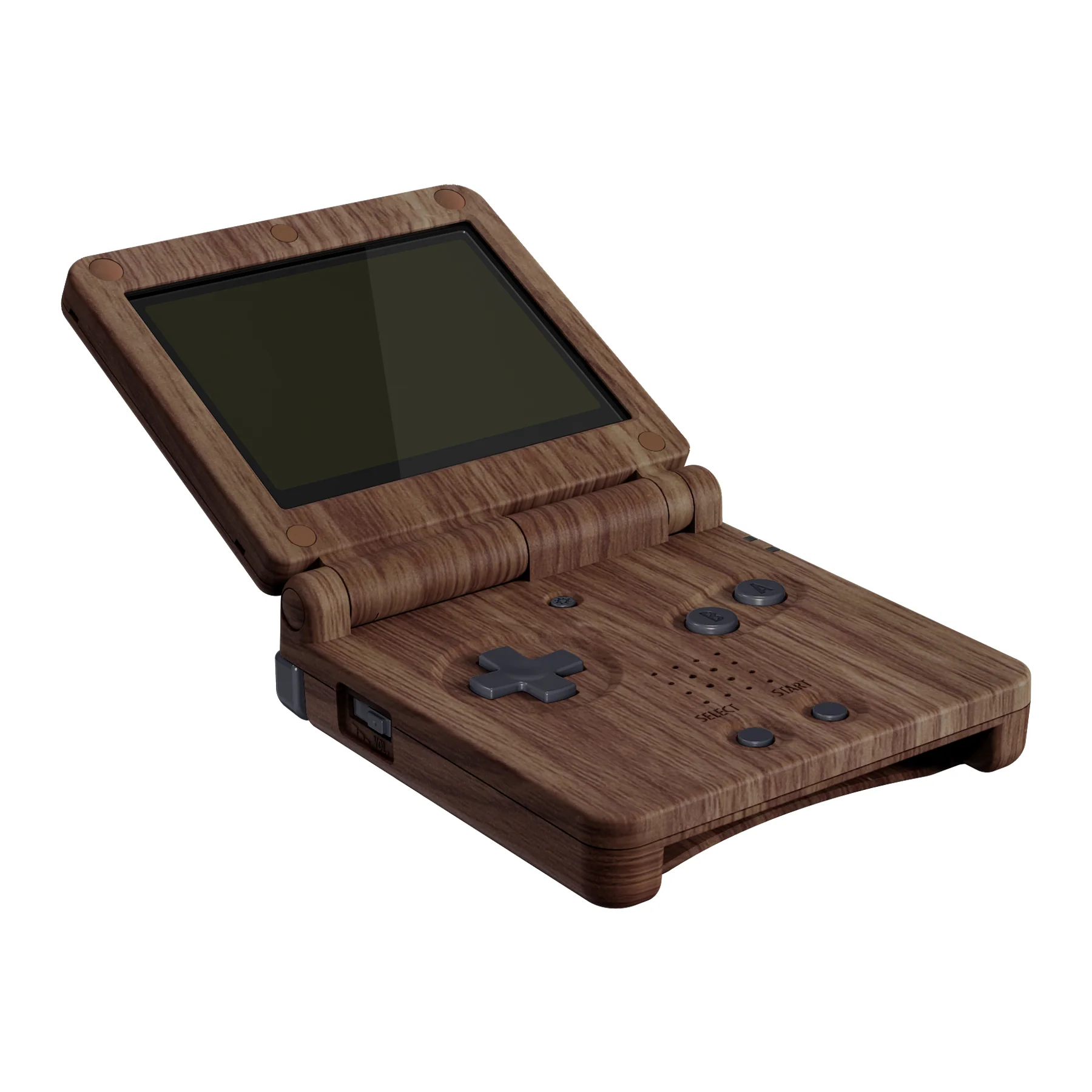eXtremeRate IPS Ready Upgraded Replacement Full Set Shells with Buttons for Gameboy Advance SP GBA SP, Compatible with Both IPS & Standard LCD - Wood Grain - Image 4