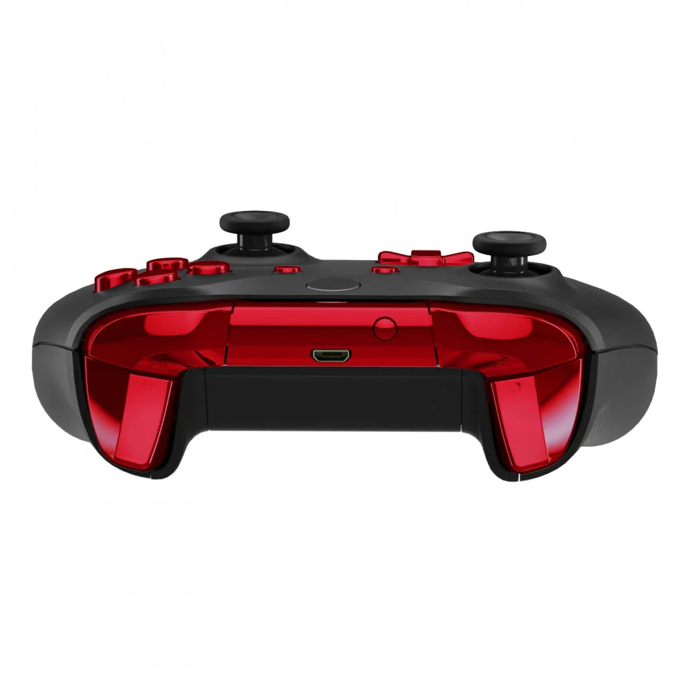 eXtremeRate Replacement Full Set Buttons for Xbox One X & S Controller (Model 1708) - Chrome Red - Image 6