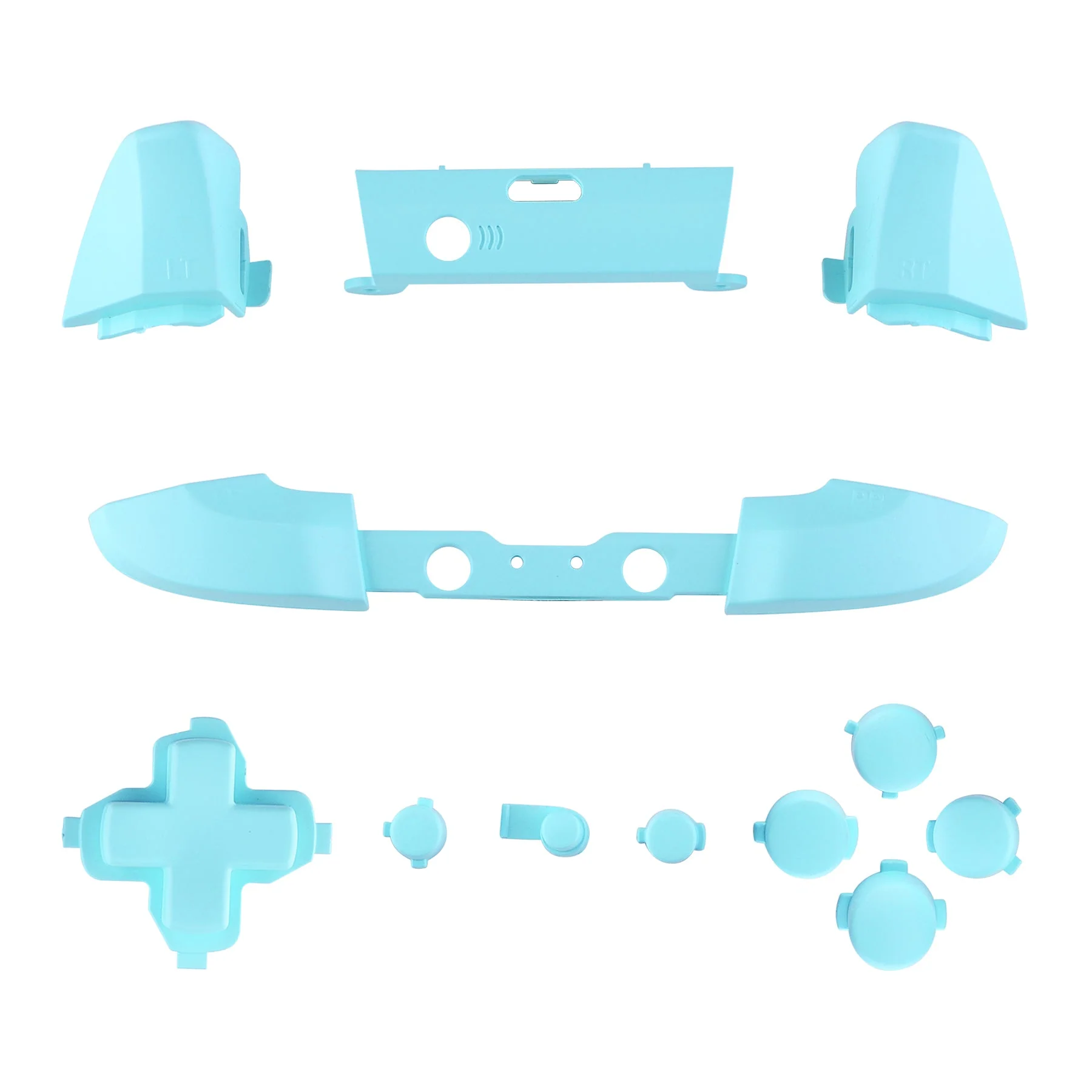 eXtremeRate Replacement Full Set Buttons for Xbox One X & S Controller (Model 1708) - Heaven Blue - Image 2