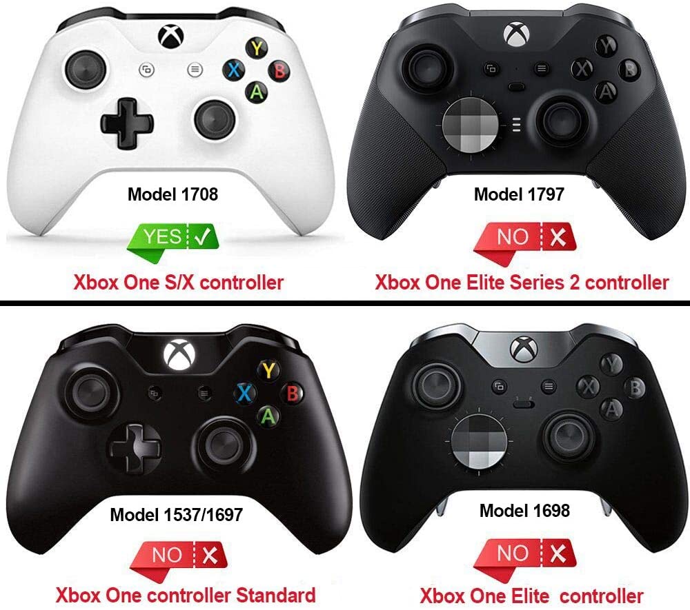 eXtremeRate Replacement Full Set Buttons for Xbox One X & S Controller (Model 1708) - Heaven Blue - Image 3