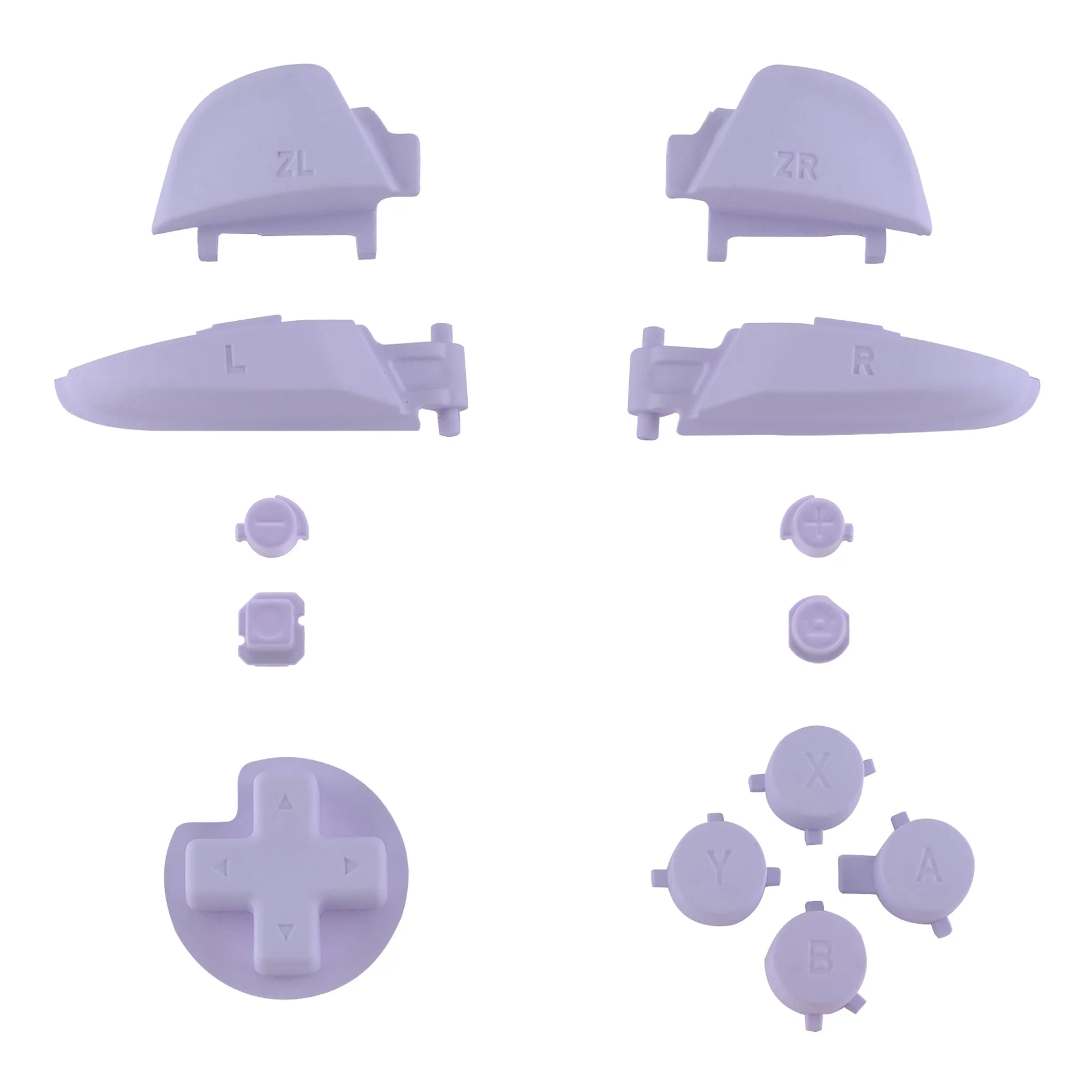 eXtremeRate DIY Replacement Full Set Buttons for Nintendo Switch Pro Controller - Light Violet - Image 2