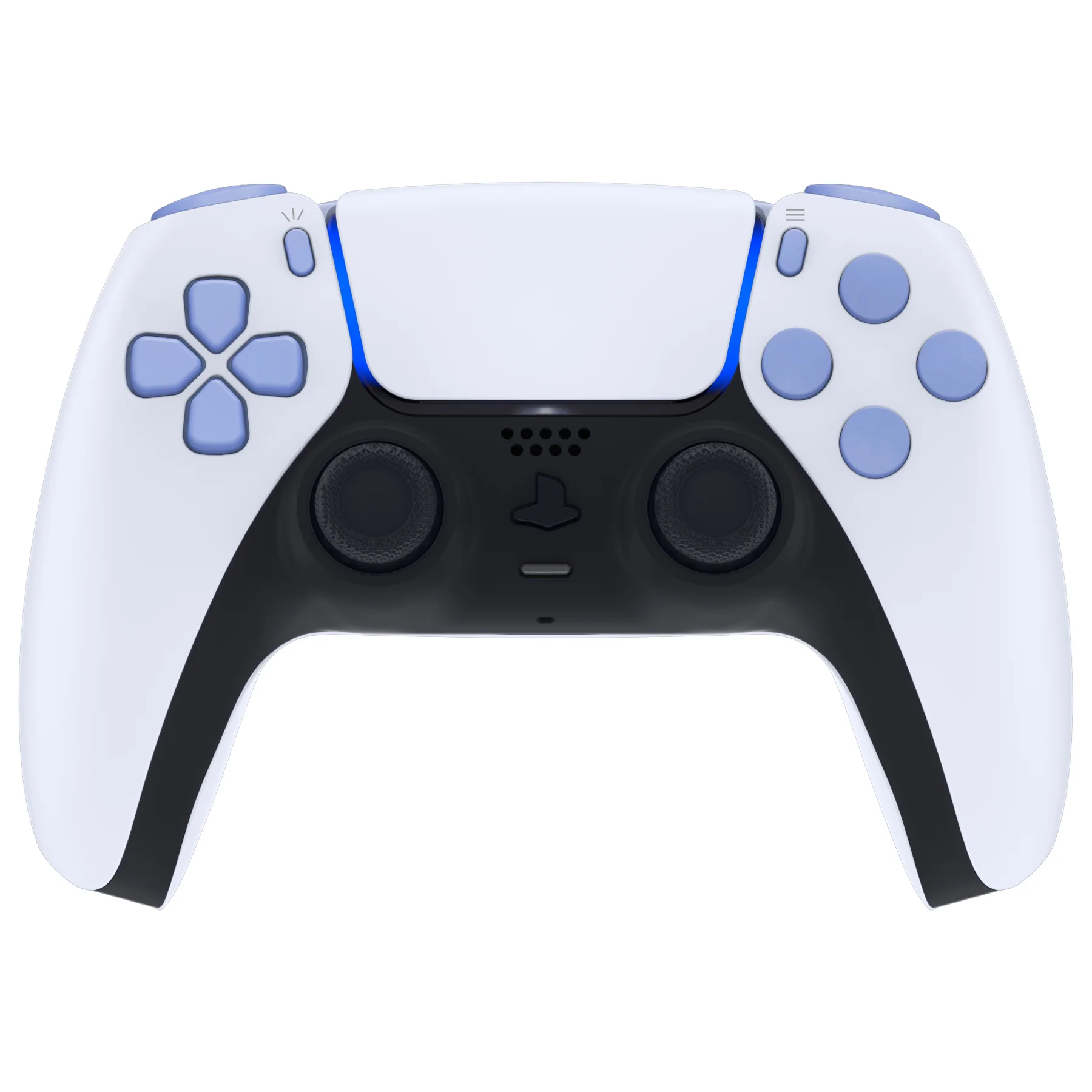 eXtremeRate Replacement Full Set Buttons Compatible with PS5 Controller BDM-030/040/050/060 - Light Violet - Image 4