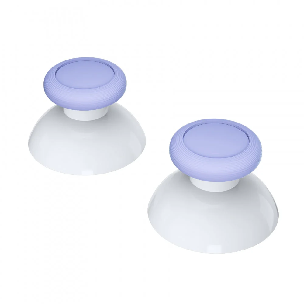 eXtremeRate Replacement Dual-color 3D Joystick Thumbsticks for Nintendo Switch Pro Controller - Light Violet & White - Image 7