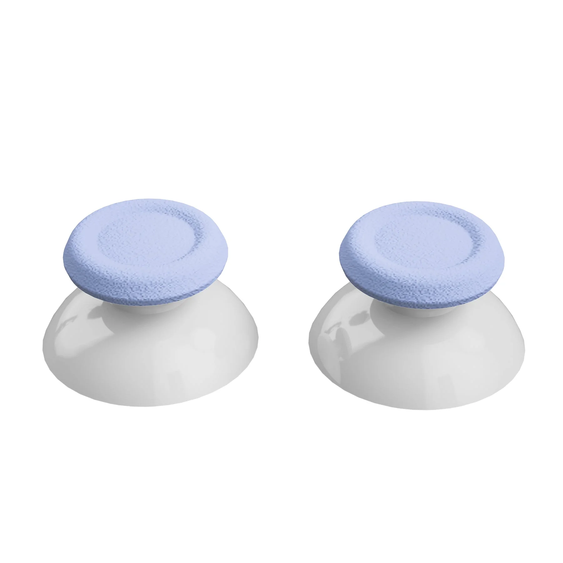 eXtremeRate Dual-Color Replacement 3D Joystick Thumbsticks Compatible with PS4 Slim Pro Controller - Light Violet & White - Image 6