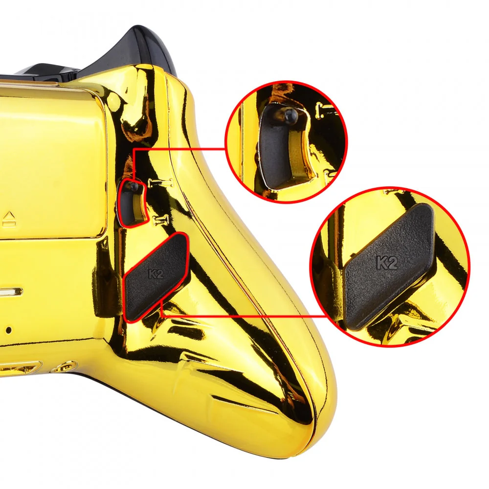 eXtremeRate Lofty Remappable Remap & Trigger Stop Kit for Xbox One X & S Controller - Chrome Gold - Image 8