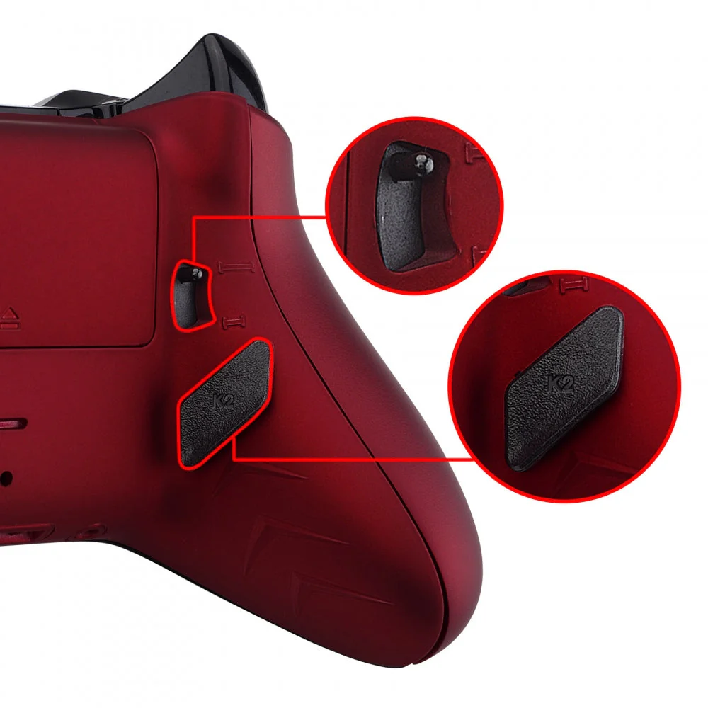 eXtremeRate Lofty Remappable Remap & Trigger Stop Kit for Xbox One X & S Controller - Scarlet Red - Image 8