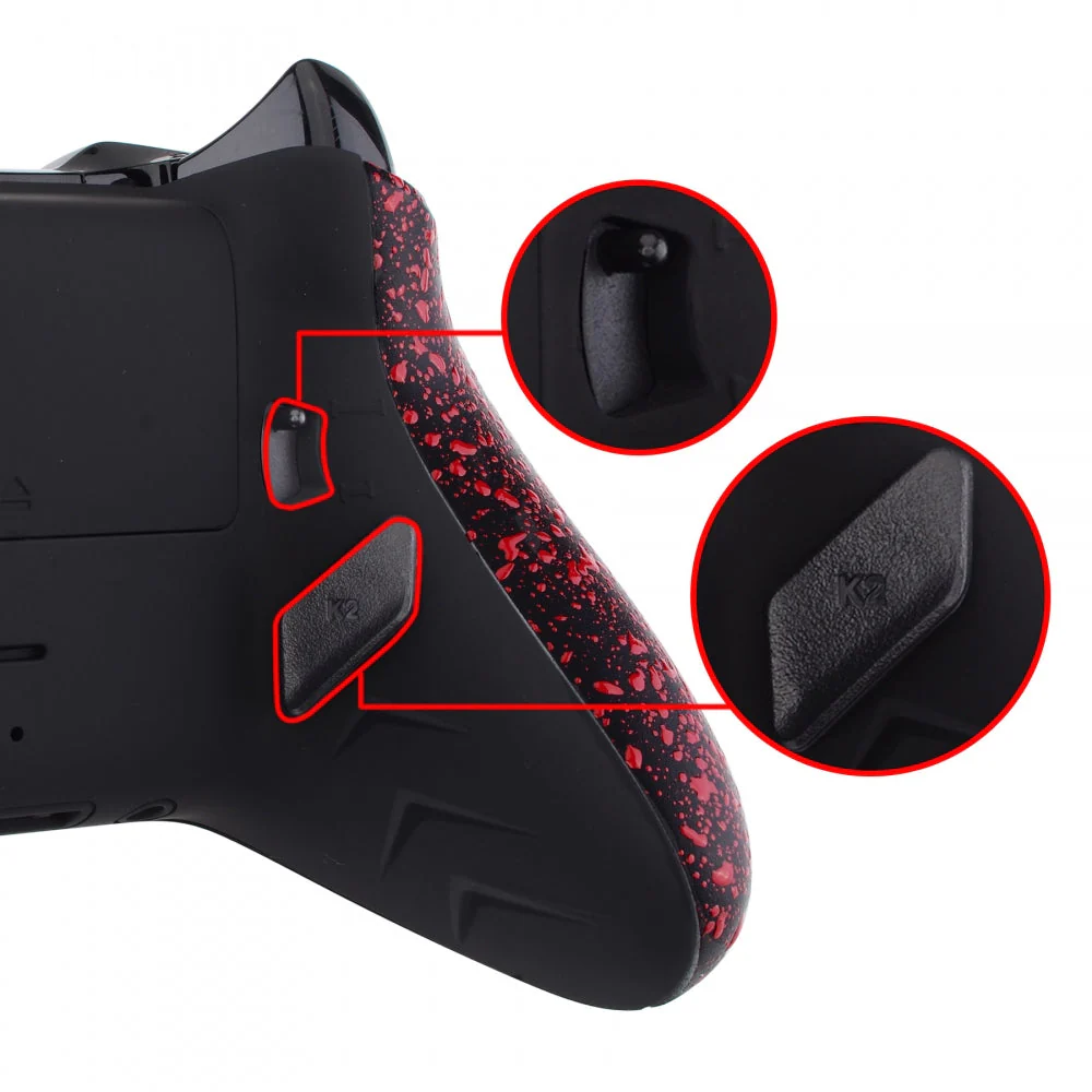 eXtremeRate Lofty Remappable Remap & Trigger Stop Kit for Xbox One X & S Controller - Textured Red - Image 8