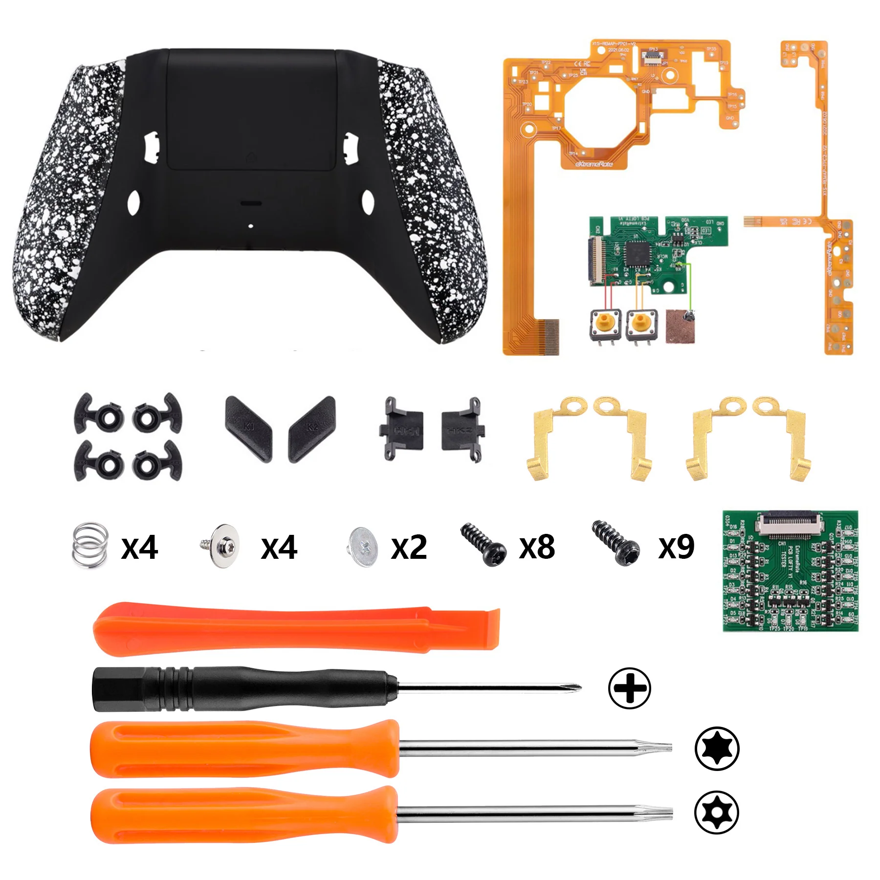 eXtremeRate Lofty Remappable Remap & Trigger Stop Kit for Xbox One X & S Controller - Textured White - Image 2