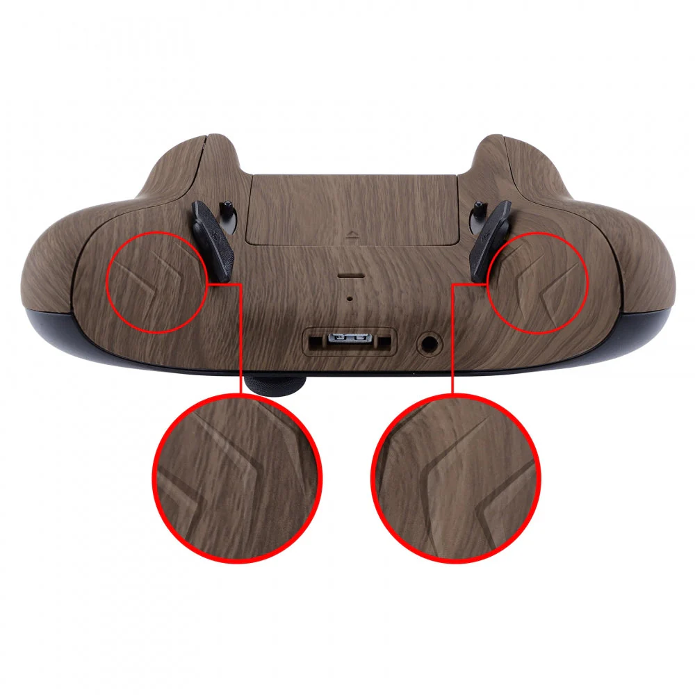 eXtremeRate Lofty Remappable Remap & Trigger Stop Kit for Xbox One X & S Controller - Wood Grain - Image 10