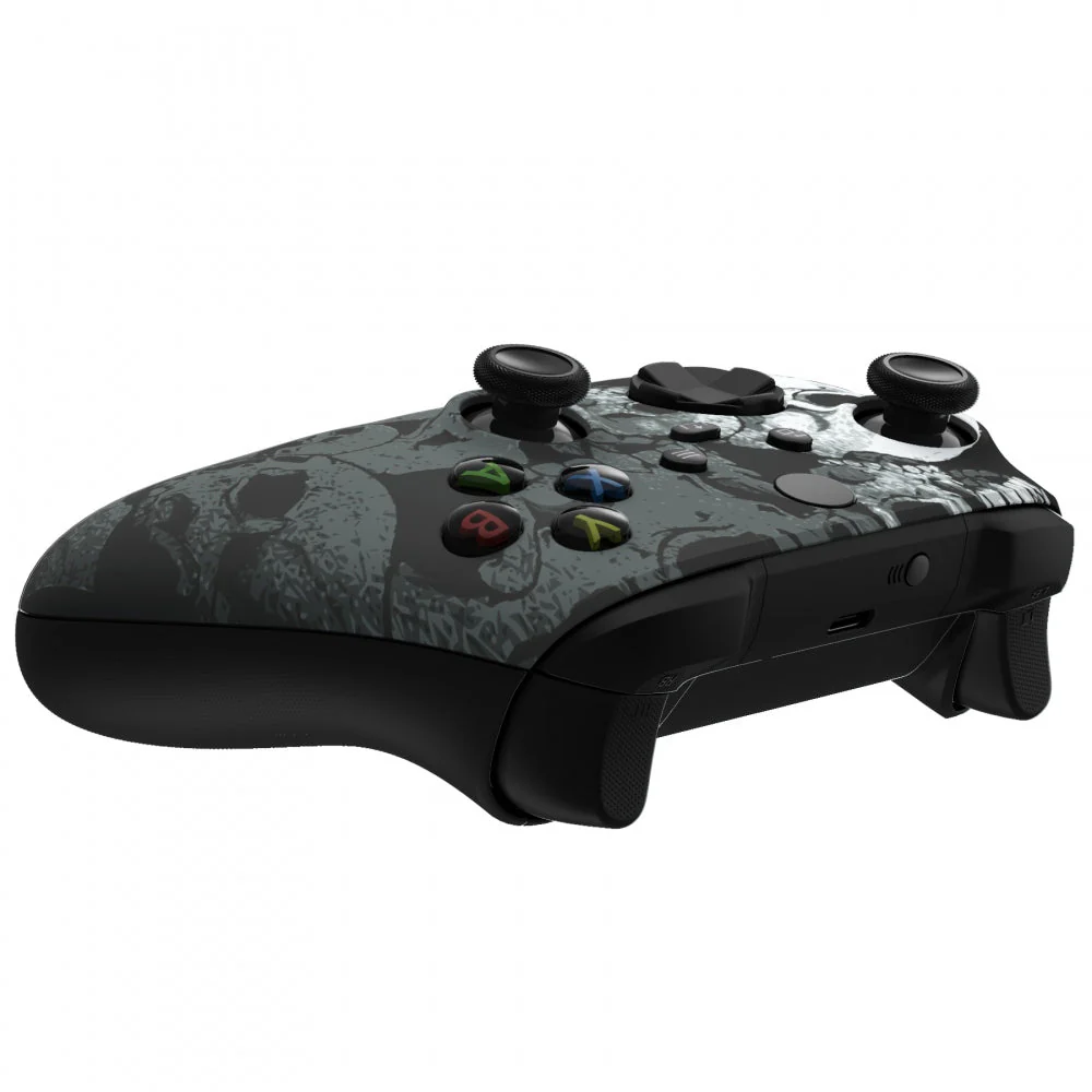 eXtremeRate Replacement Front Housing Shell for Xbox Series X & S Controller - Lonely Skull - Image 6
