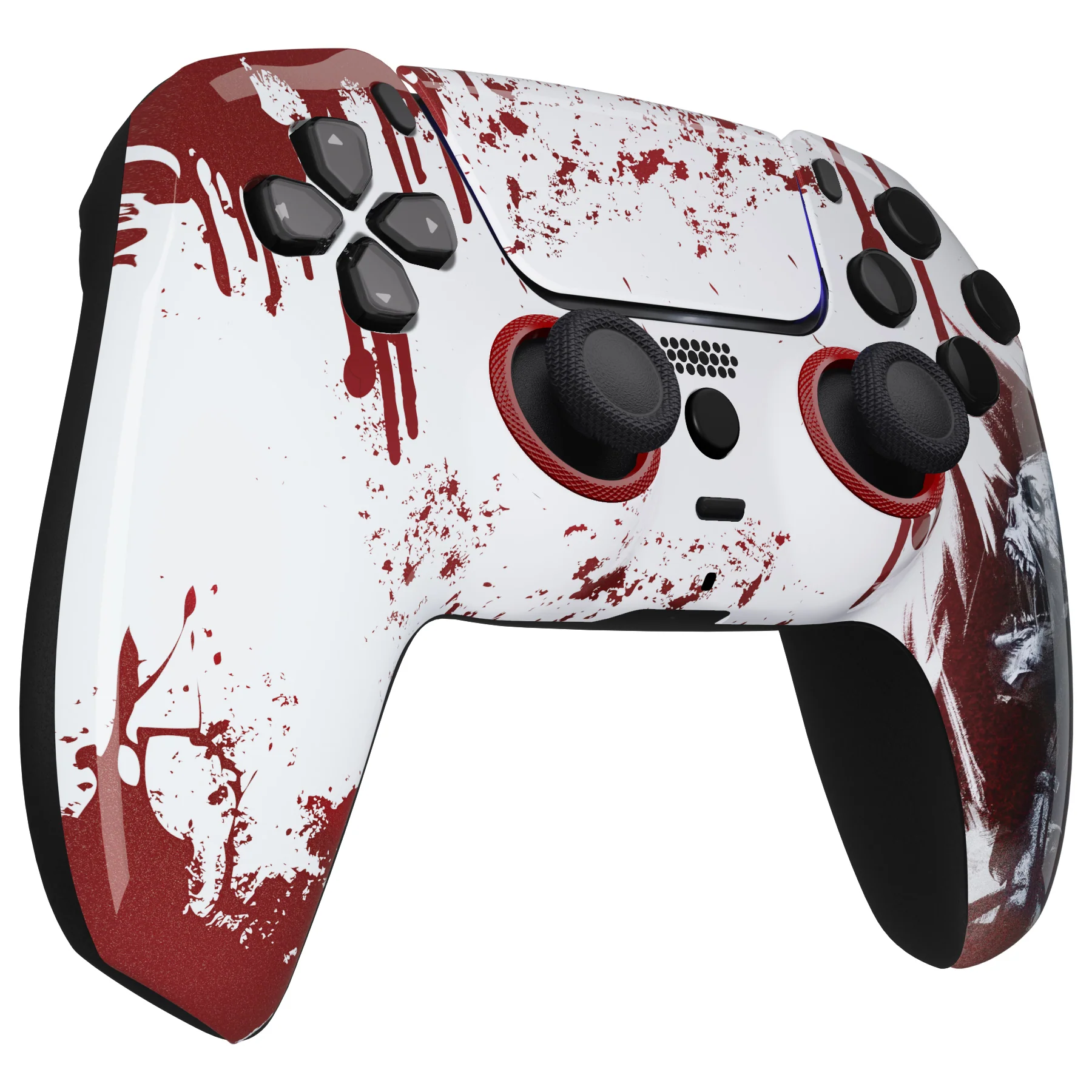 eXtremeRate LUNA Redesigned Replacement Front Shell with Touchpad Compatible with PS5 Controller BDM-010/020/030/040/050/060 - Blood Zombie - Image 6