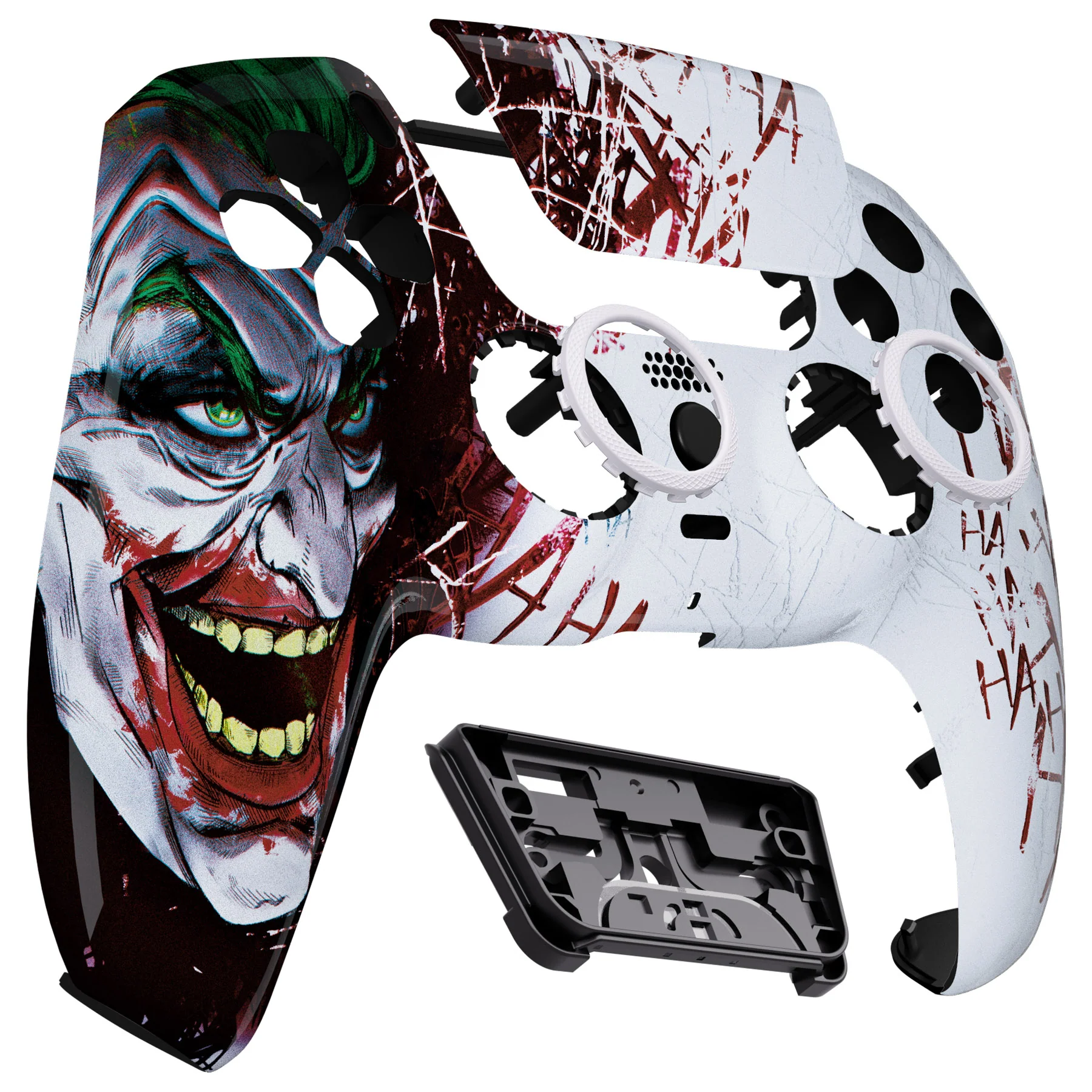eXtremeRate LUNA Redesigned Replacement Front Shell with Touchpad Compatible with PS5 Controller BDM-010/020/030/040/050/060 - Clown HAHAHA - Image 10