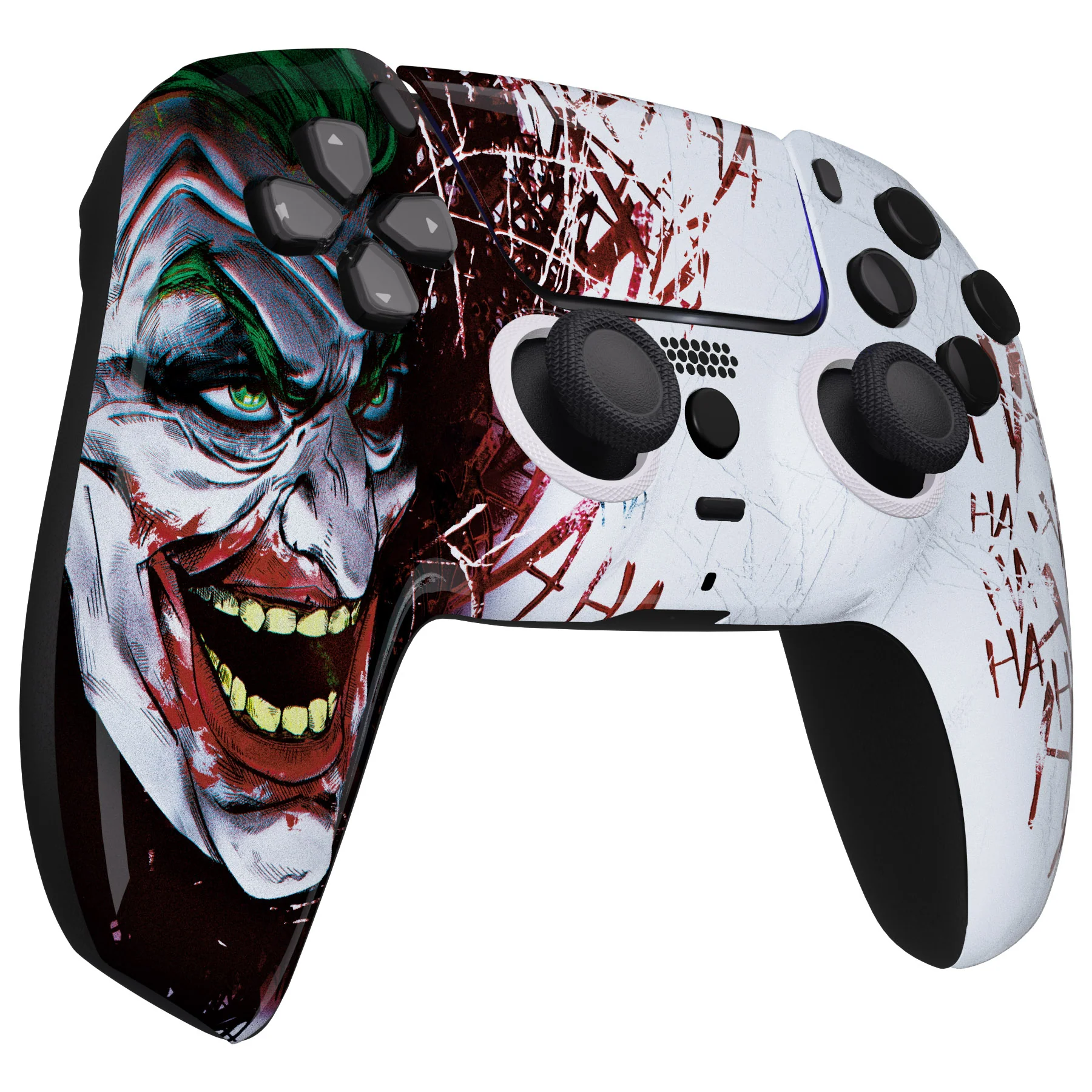 eXtremeRate LUNA Redesigned Replacement Front Shell with Touchpad Compatible with PS5 Controller BDM-010/020/030/040/050/060 - Clown HAHAHA - Image 6
