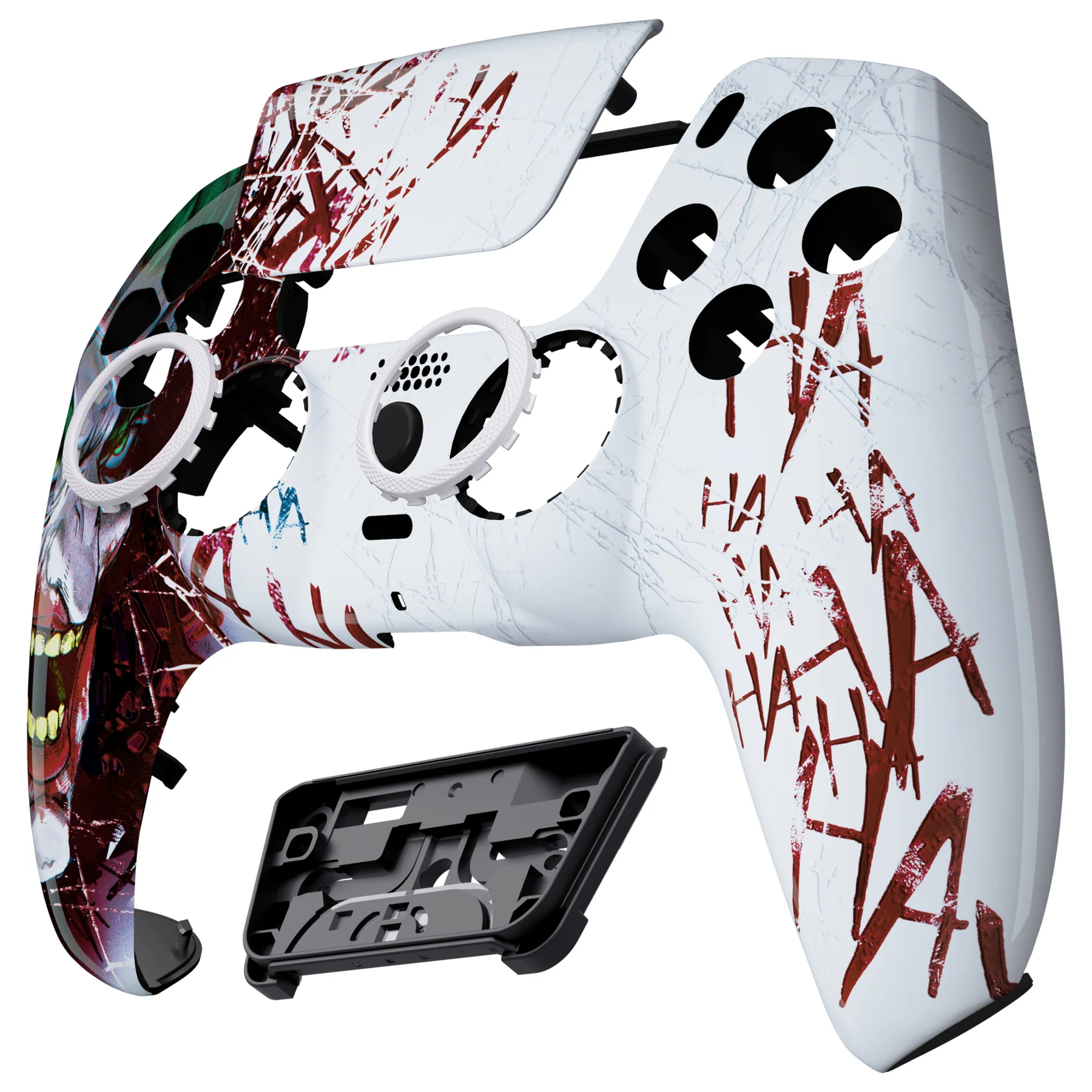 eXtremeRate LUNA Redesigned Replacement Front Shell with Touchpad Compatible with PS5 Controller BDM-010/020/030/040/050/060 - Clown HAHAHA - Image 9