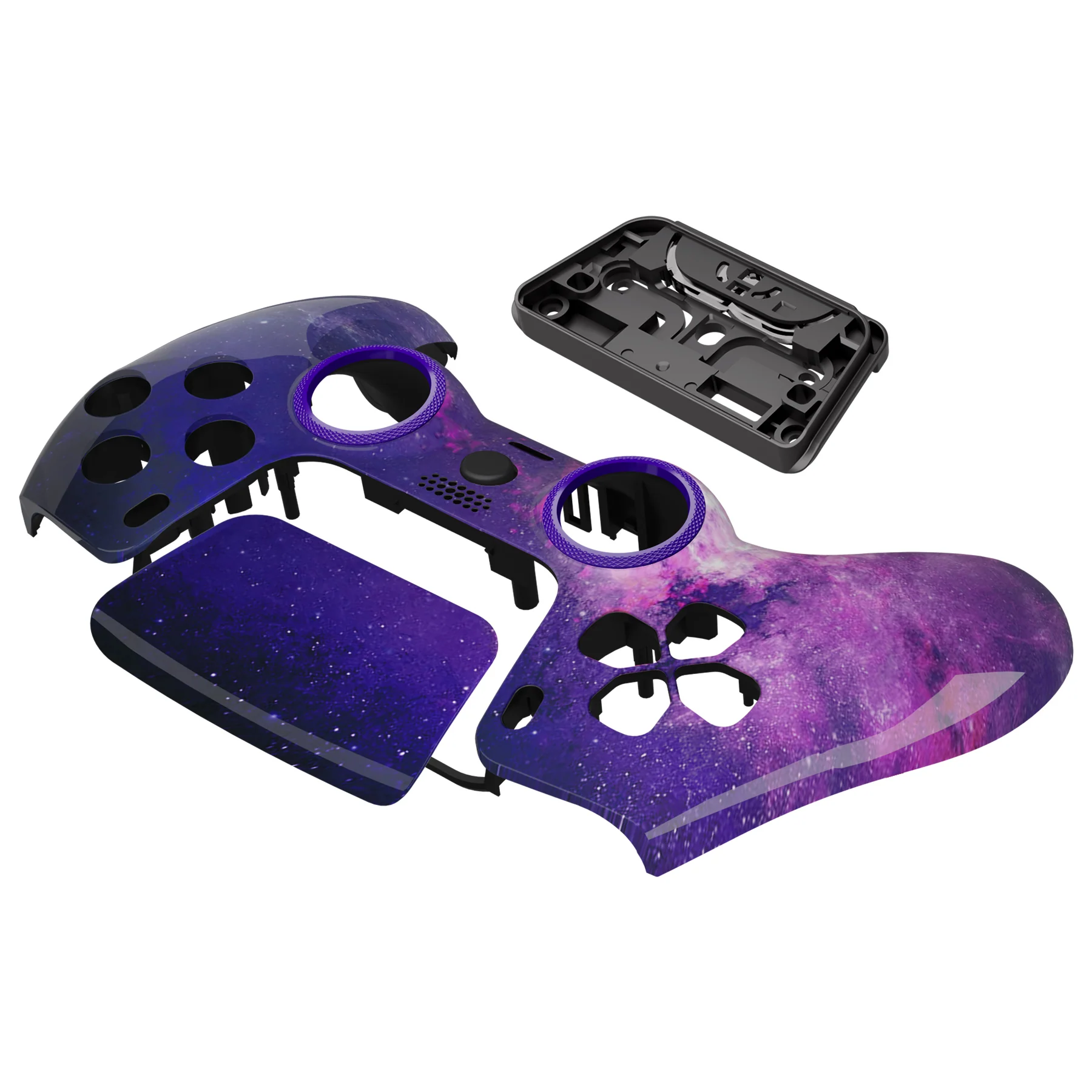 eXtremeRate LUNA Redesigned Replacement Front Shell with Touchpad Compatible with PS5 Controller BDM-010/020/030/040/050 - Nebula Galaxy - Image 12