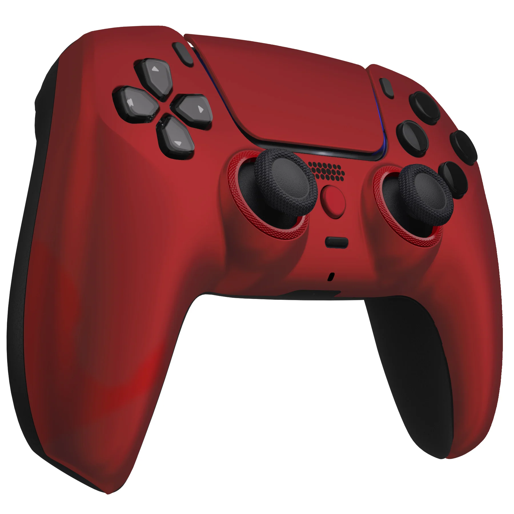 eXtremeRate LUNA Redesigned Replacement Front Shell with Touchpad Compatible with PS5 Controller BDM-010/020/030/040/050 - Scarlet Red - Image 6