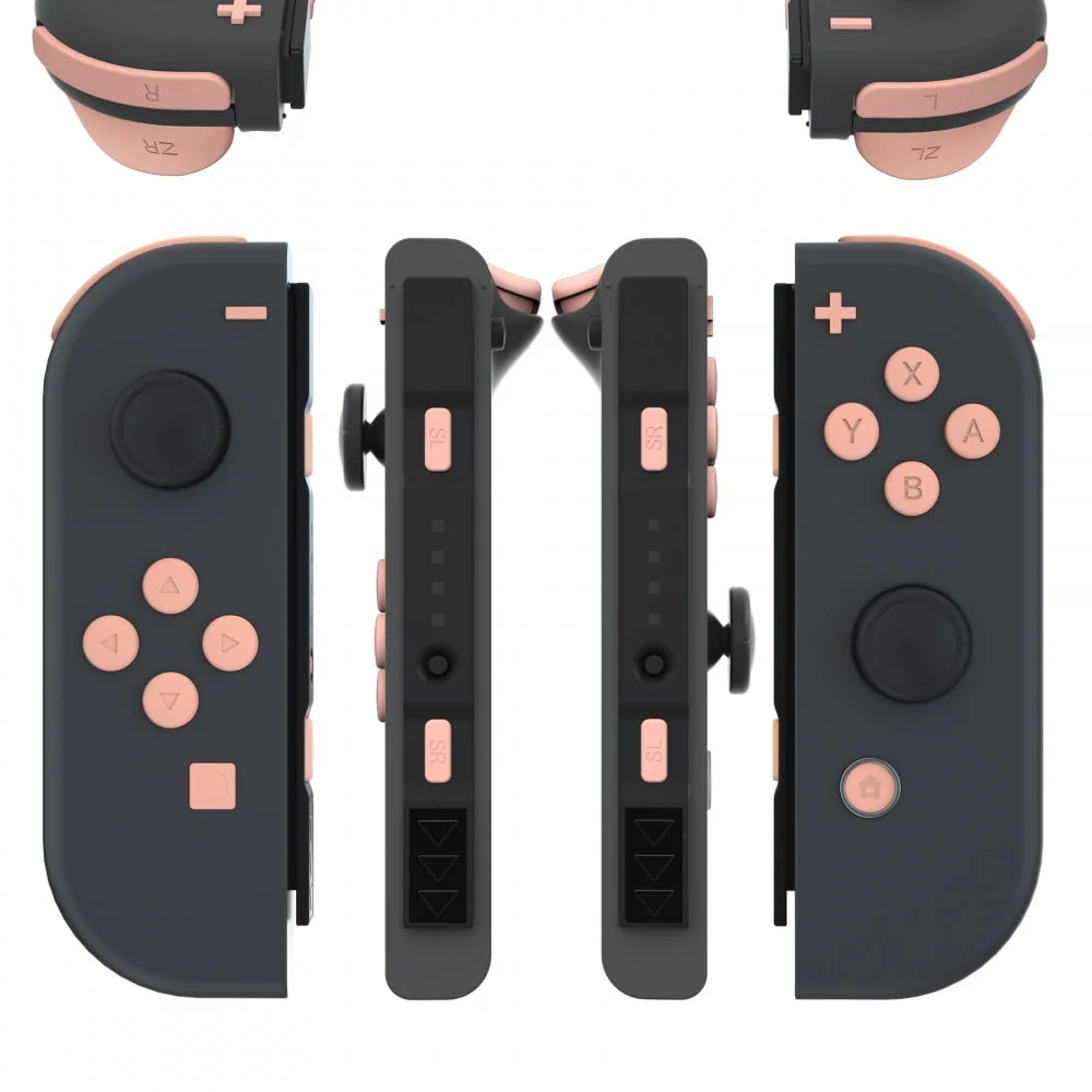 eXtremeRate Replacement Full Set Buttons for Joycon of NS Switch - Mandys Pink - Image 3