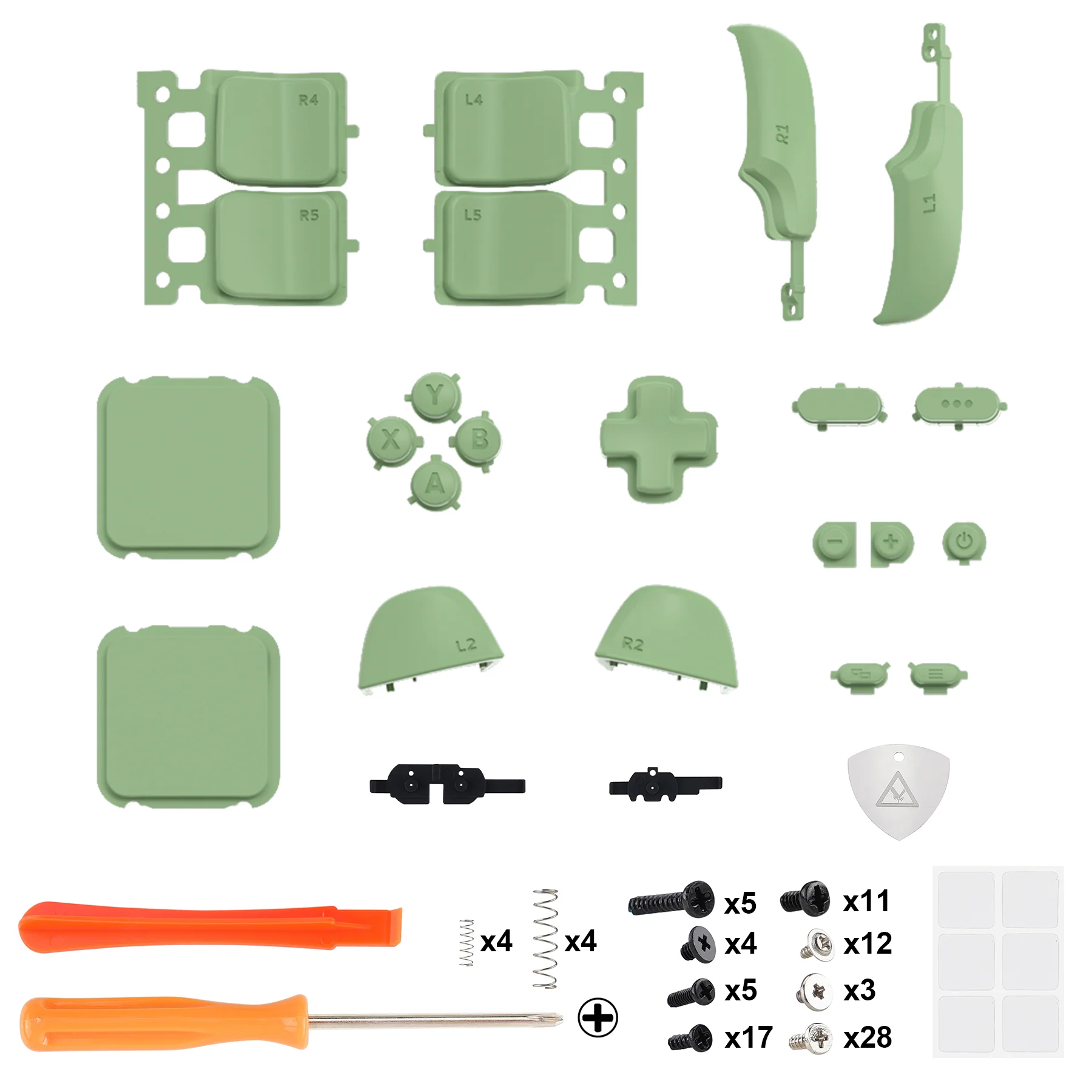 eXtremeRate Replacement Full Set Buttons for Steam Deck LCD - Matcha Green - Image 2