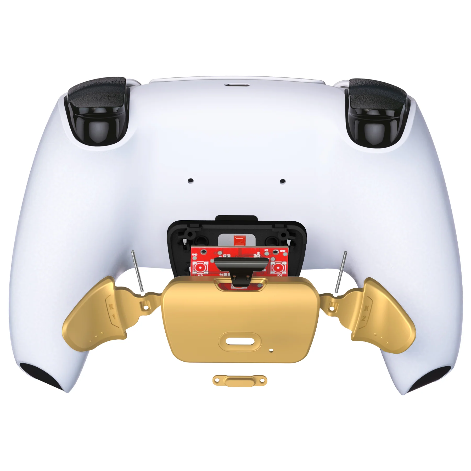 eXtremeRate Real Metal Buttons (RMB) Version Redesigned K1 K2 Back Buttons & Remap PCB Board for eXtremerate RISE Remap Kit, Compatible with PS5 Controller - Gold - Image 4