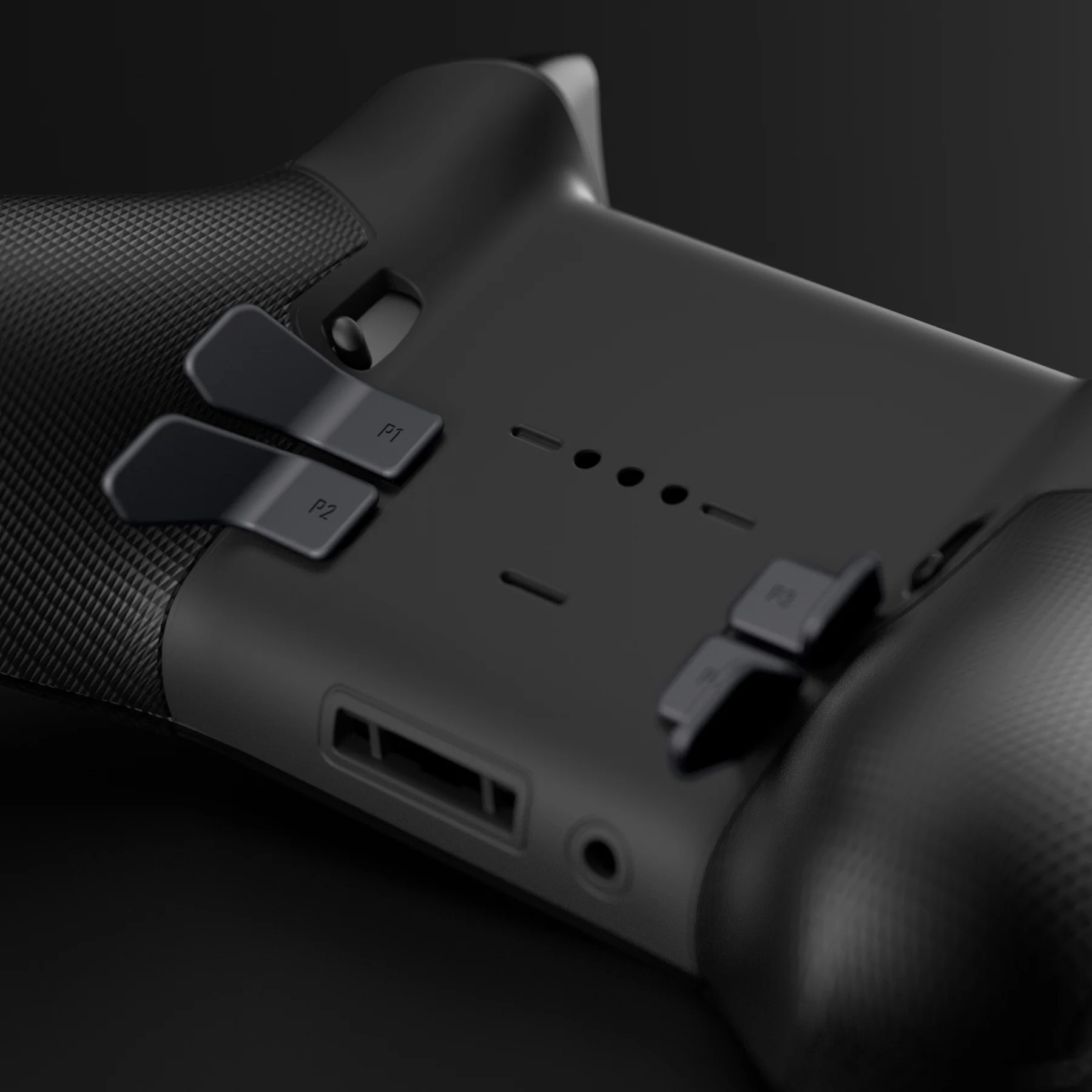 eXtremeRate 6 in 1 Metalic Replacement Interchangeable Swift Back Paddles for Xbox One Elite & Xbox Elite Series 2 & Elite 2 Core Controller - Black - Image 9