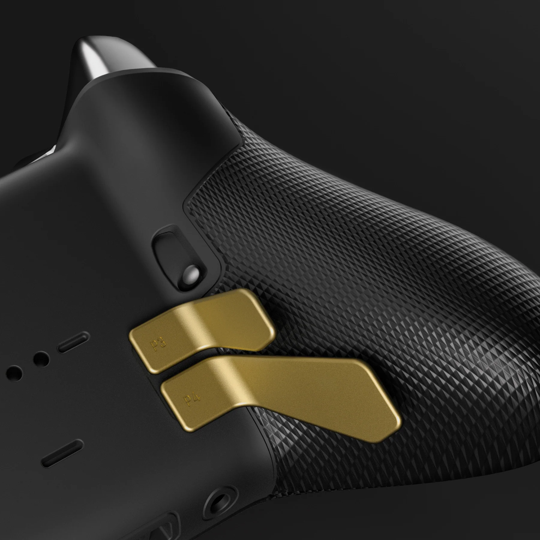 eXtremeRate 6 in 1 Metalic Replacement Interchangeable Swift Back Paddles for Xbox One Elite & Xbox Elite Series 2 & Elite 2 Core Controller - Hero Gold - Image 10