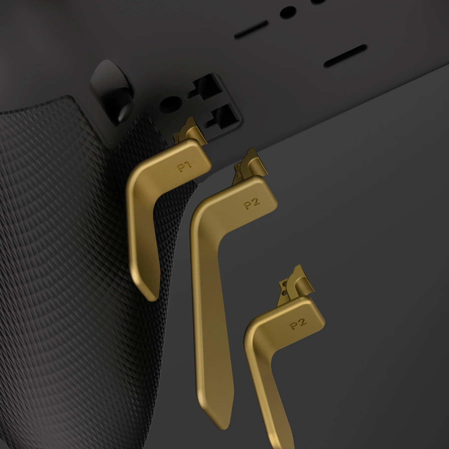 eXtremeRate 6 in 1 Metalic Replacement Interchangeable Swift Back Paddles for Xbox One Elite & Xbox Elite Series 2 & Elite 2 Core Controller - Hero Gold - Image 7