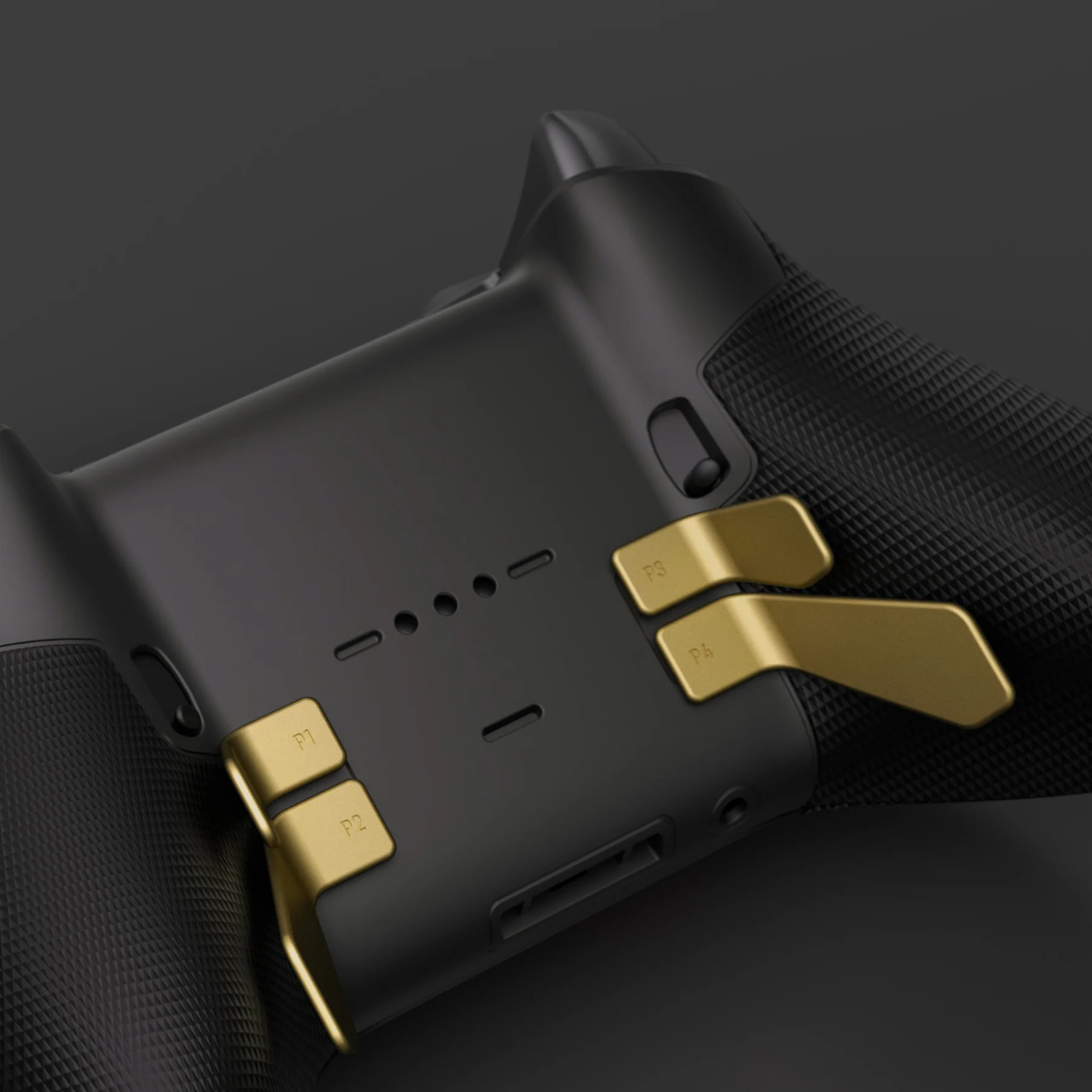 eXtremeRate 6 in 1 Metalic Replacement Interchangeable Swift Back Paddles for Xbox One Elite & Xbox Elite Series 2 & Elite 2 Core Controller - Hero Gold - Image 8