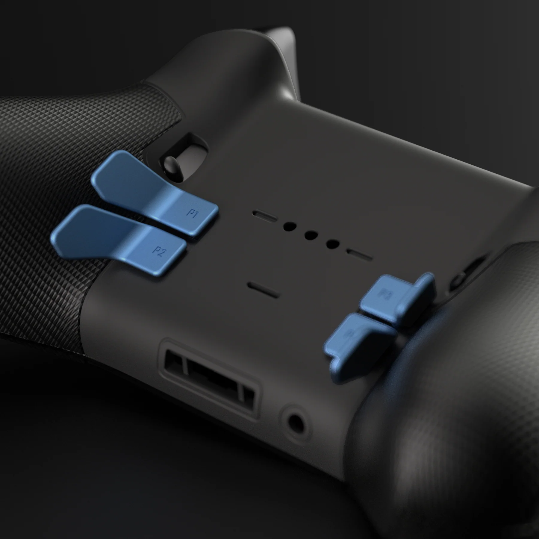 eXtremeRate 6 in 1 Metalic Replacement Interchangeable Swift Back Paddles for Xbox One Elite & Xbox Elite Series 2 & Elite 2 Core Controller - Neptune Blue - Image 9