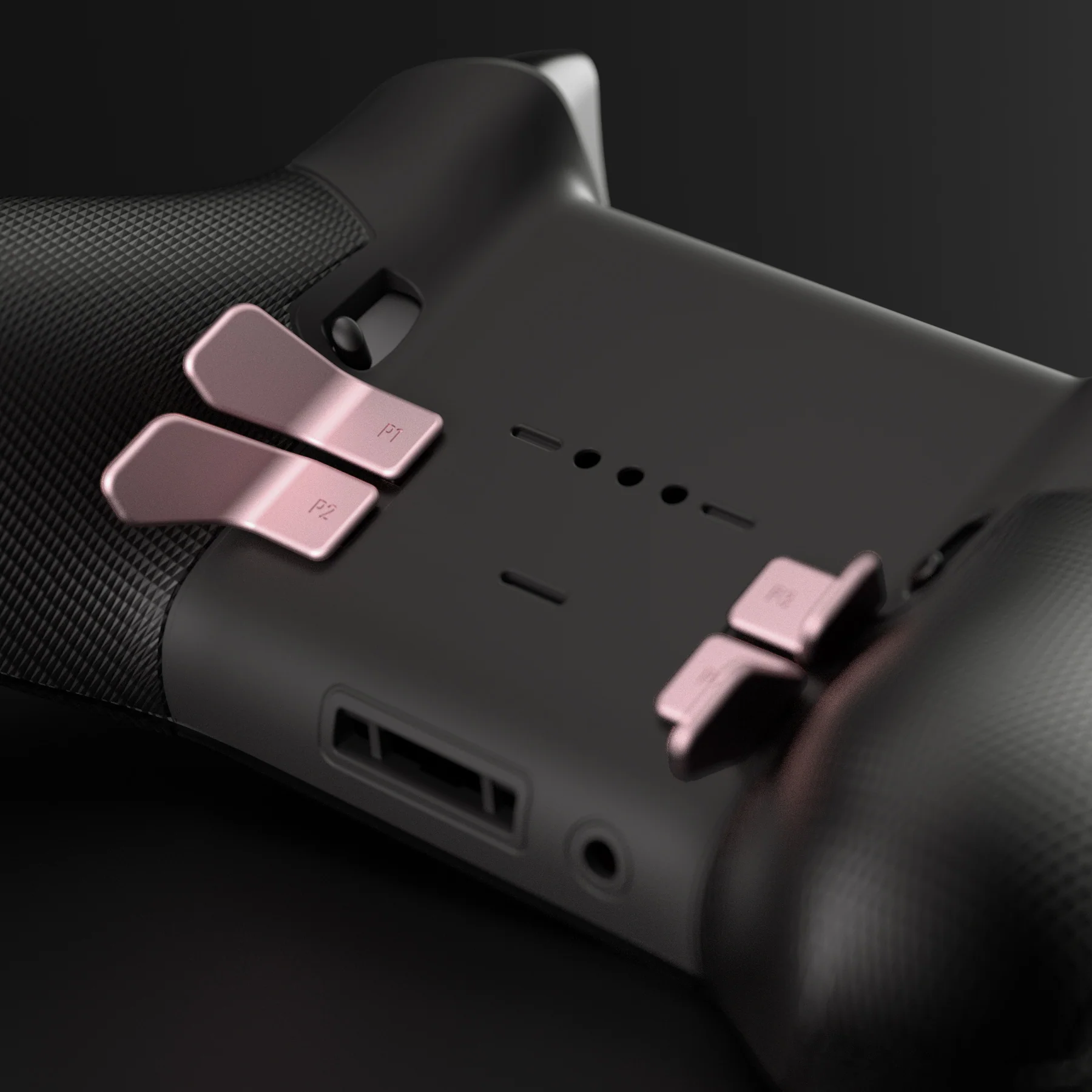 eXtremeRate 6 in 1 Metalic Replacement Interchangeable Swift Back Paddles for Xbox One Elite & Xbox Elite Series 2 & Elite 2 Core Controller - Rose Gold - Image 11