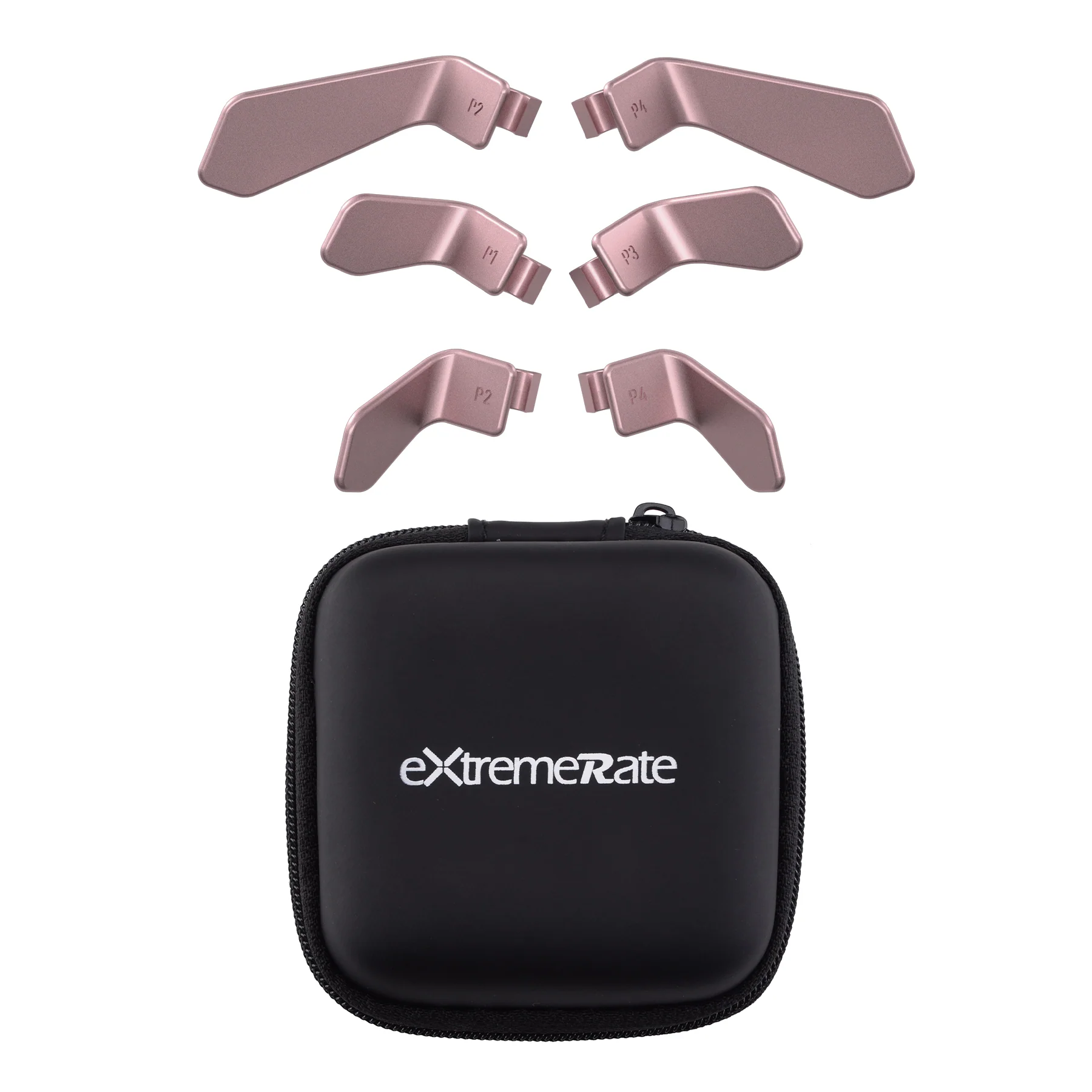 eXtremeRate 6 in 1 Metalic Replacement Interchangeable Swift Back Paddles for Xbox One Elite & Xbox Elite Series 2 & Elite 2 Core Controller - Rose Gold - Image 12