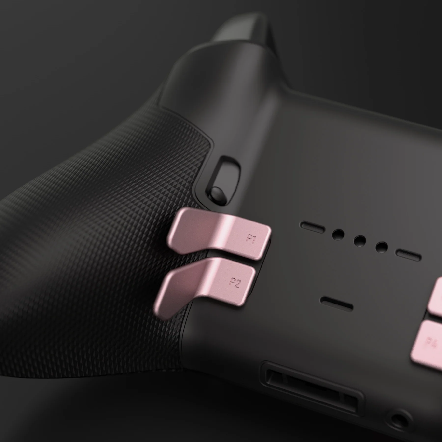 eXtremeRate 6 in 1 Metalic Replacement Interchangeable Swift Back Paddles for Xbox One Elite & Xbox Elite Series 2 & Elite 2 Core Controller - Rose Gold - Image 9