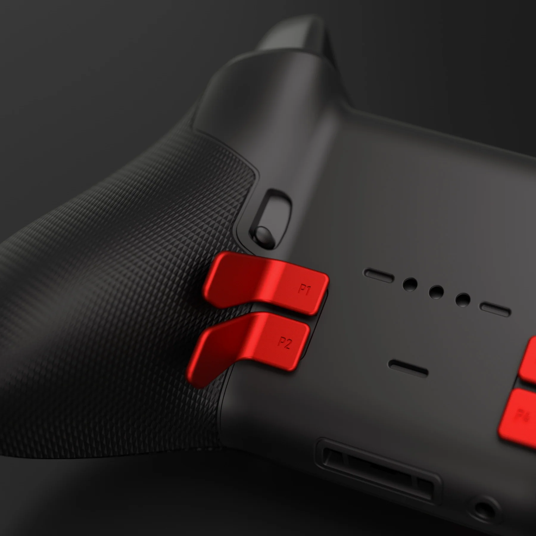 eXtremeRate 6 in 1 Metalic Replacement Interchangeable Swift Back Paddles for Xbox One Elite & Xbox Elite Series 2 & Elite 2 Core Controller - Scarlet Red - Image 11