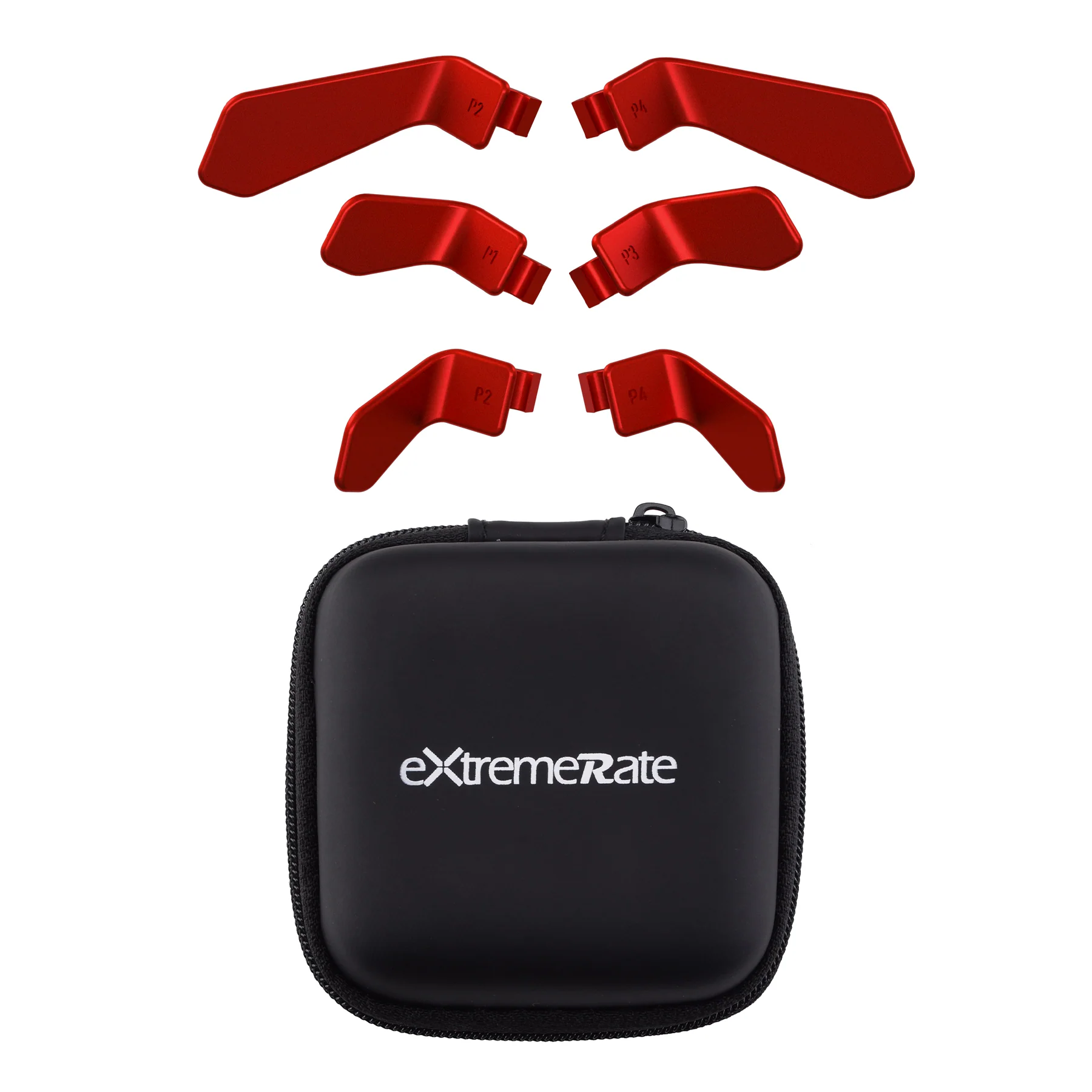 eXtremeRate 6 in 1 Metalic Replacement Interchangeable Swift Back Paddles for Xbox One Elite & Xbox Elite Series 2 & Elite 2 Core Controller - Scarlet Red - Image 12